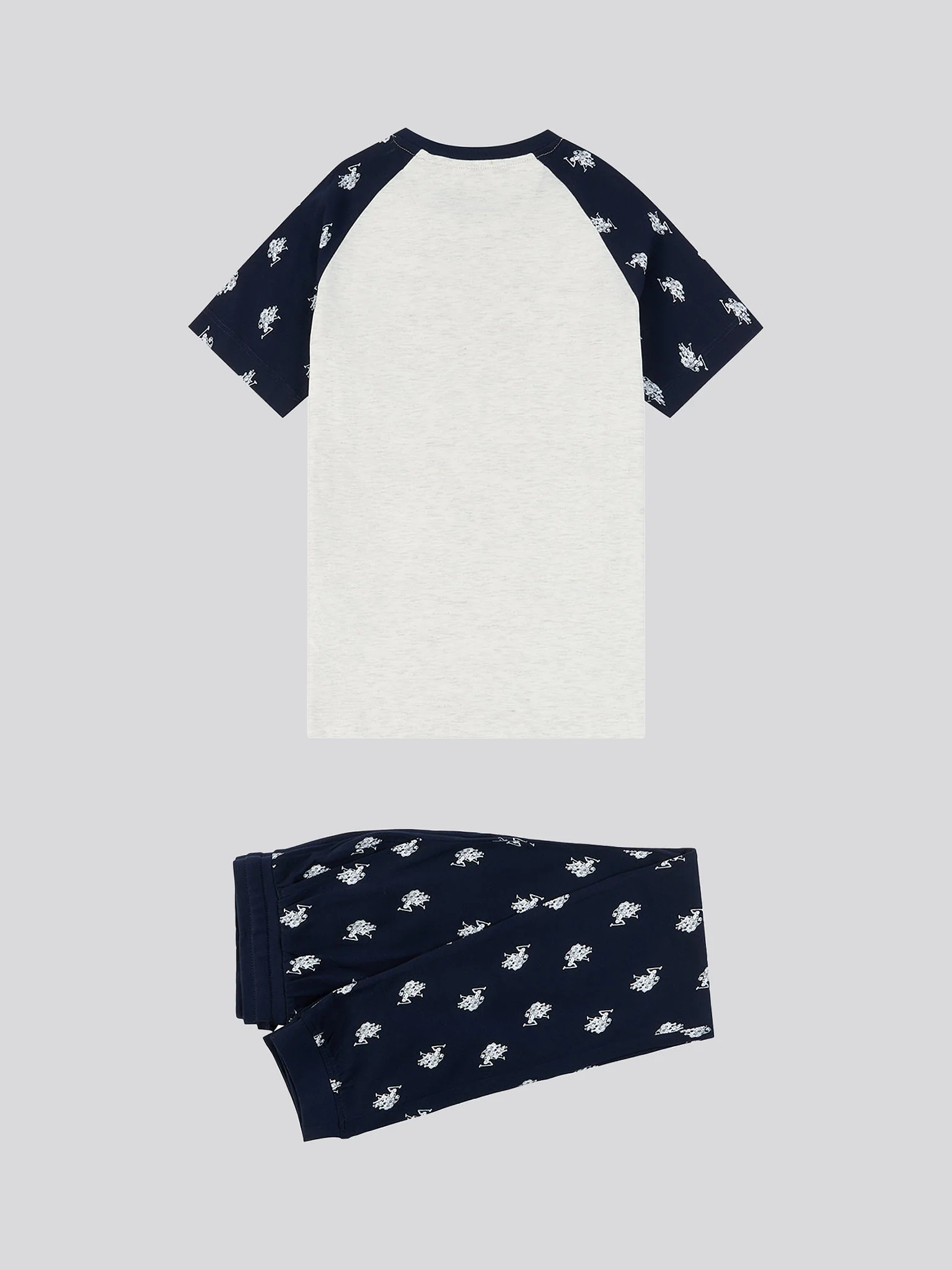 Boys DHM Tee And Trouser Set in Navy Blue - Image 7