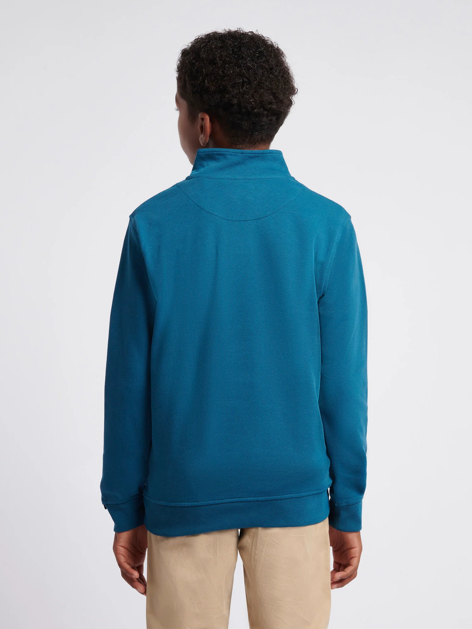 Boys Double Horsemen 1/4 Zip in Legion Blue - Image 4