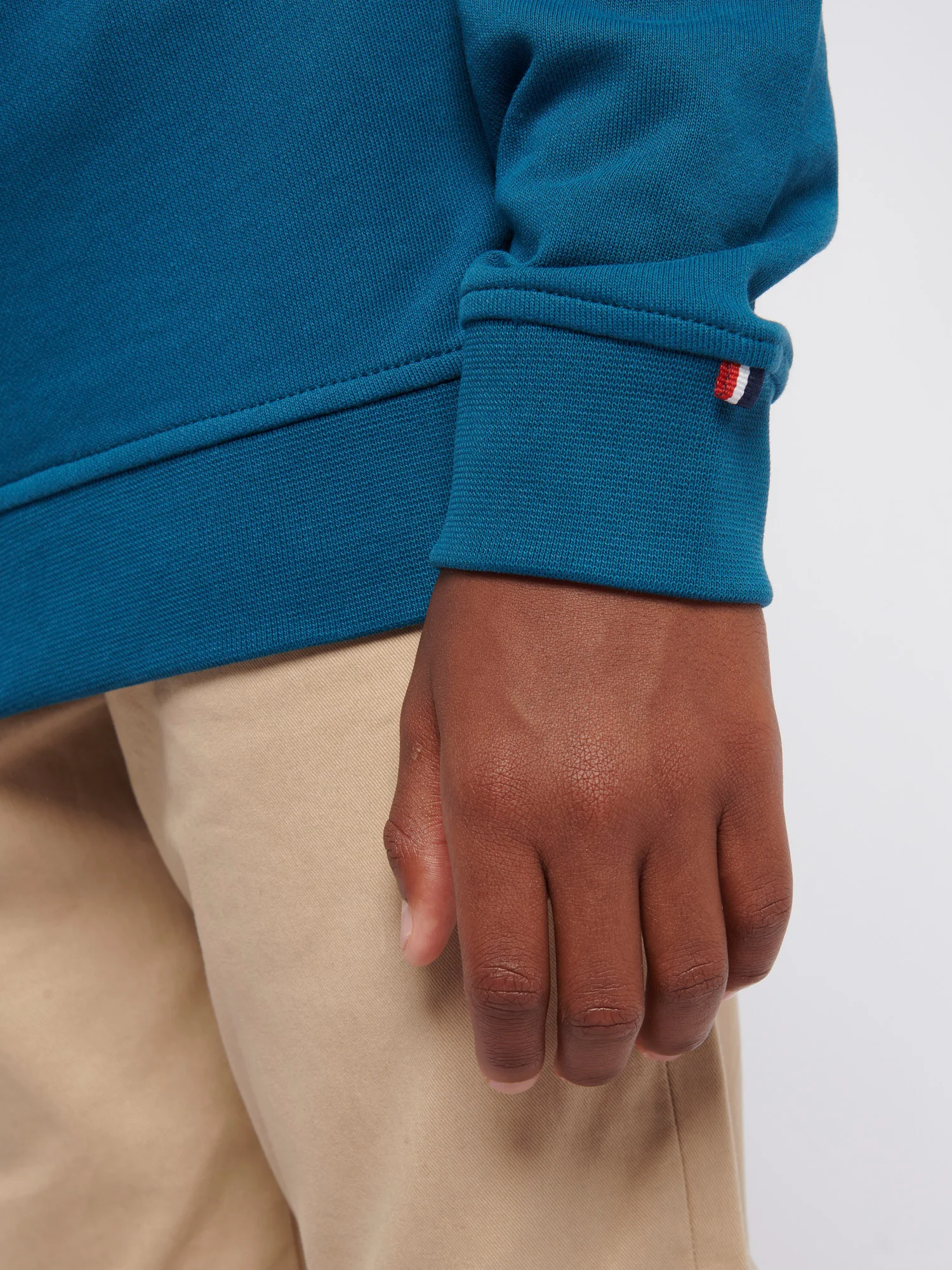 Boys Double Horsemen 1/4 Zip in Legion Blue - Image 5