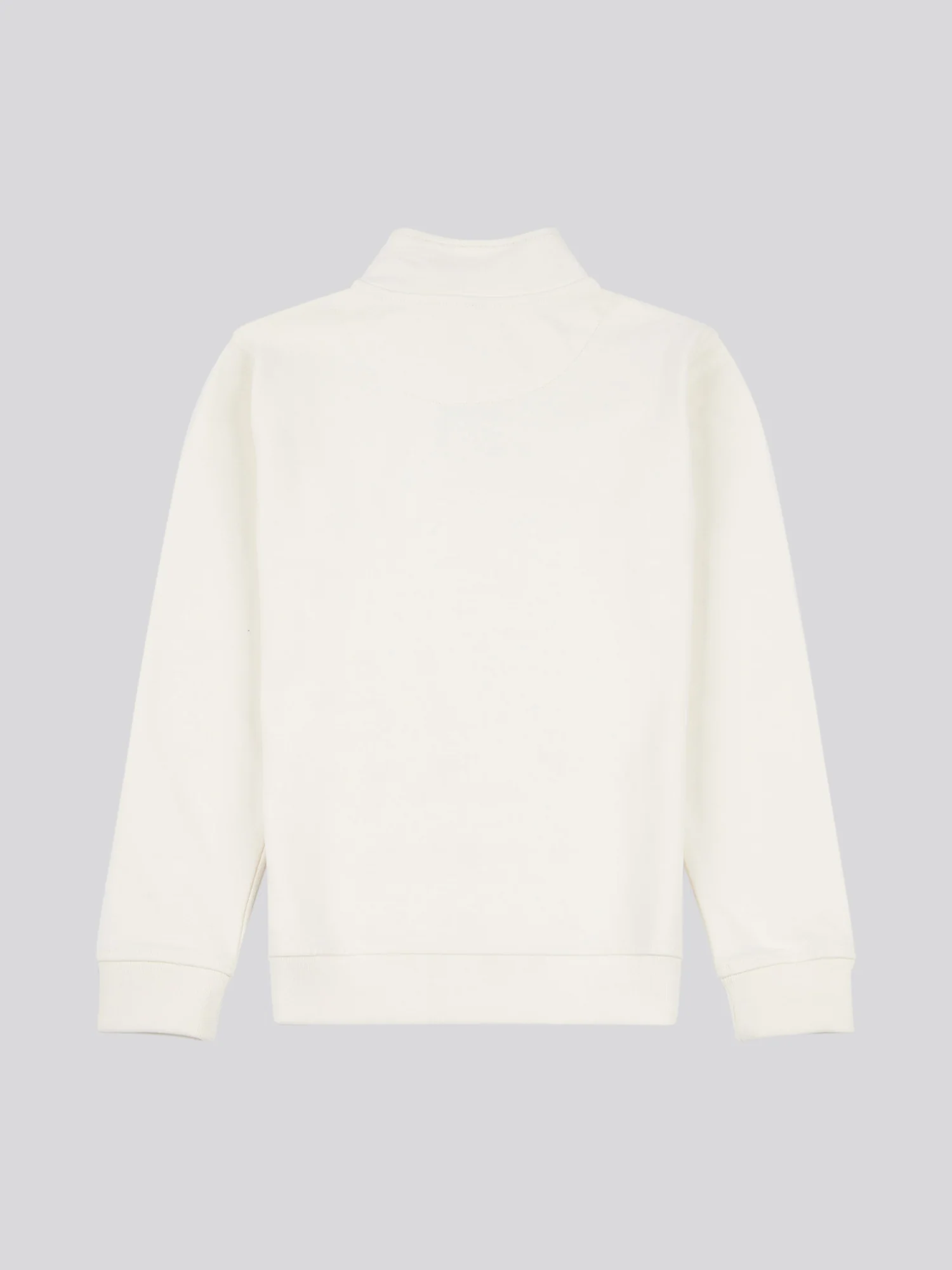 Boys Double Horsemen 1/4 Zip in Whisper White - Image 6