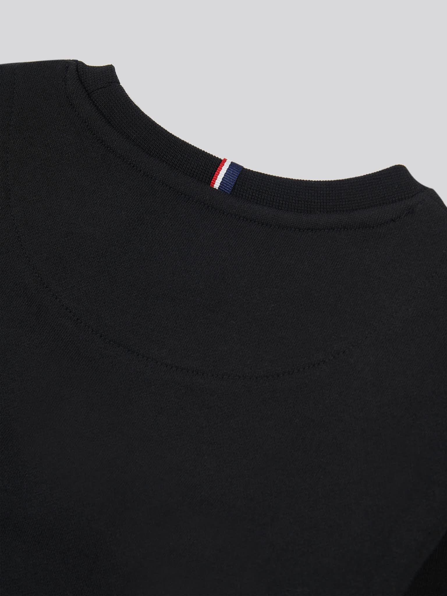 Boys Double Horsemen Crew in Black Bright White DHM - Image 9