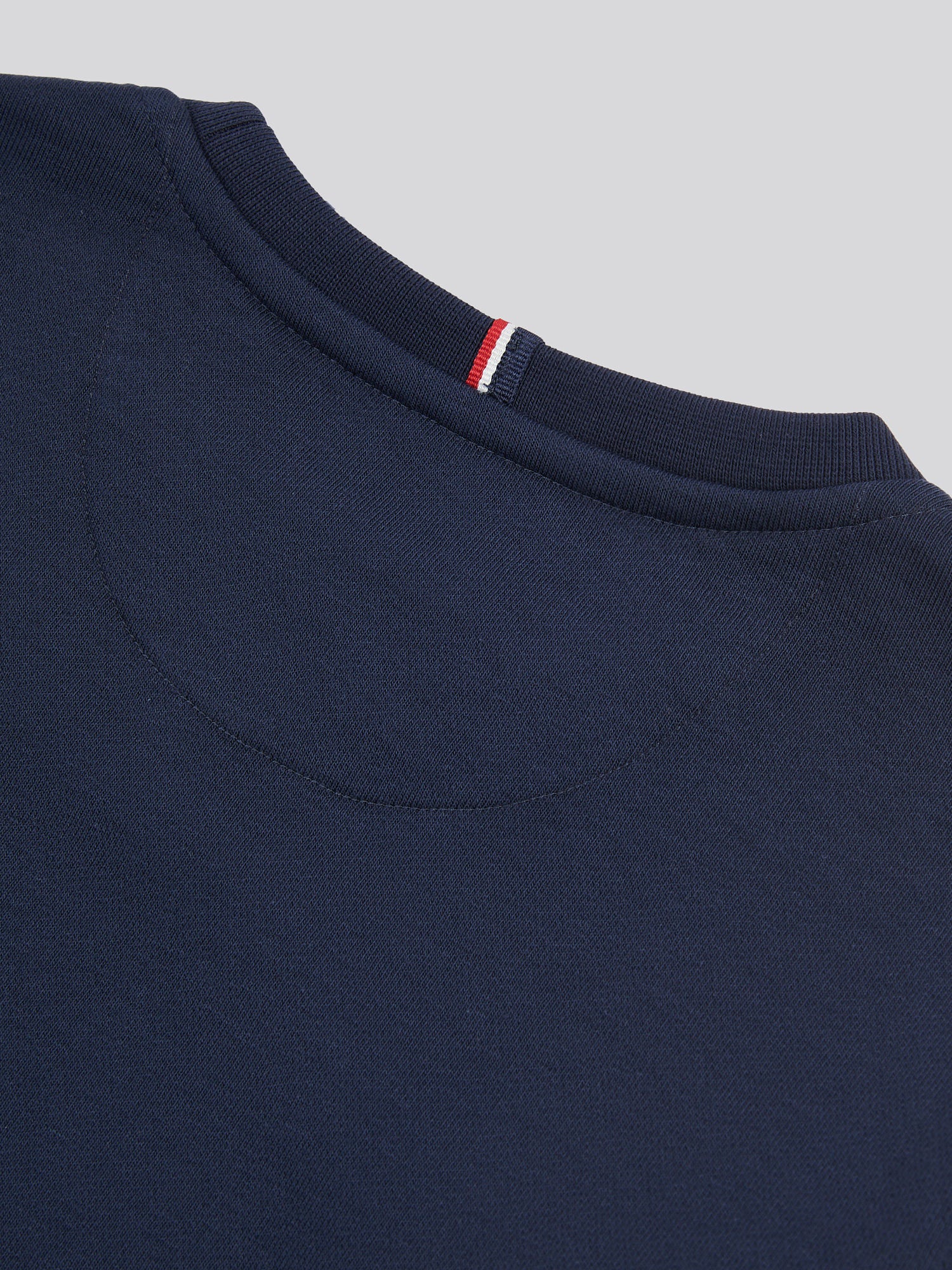 Boys Double Horsemen Crew in Dark Sapphire Navy / Haute Red DHM - Image 10