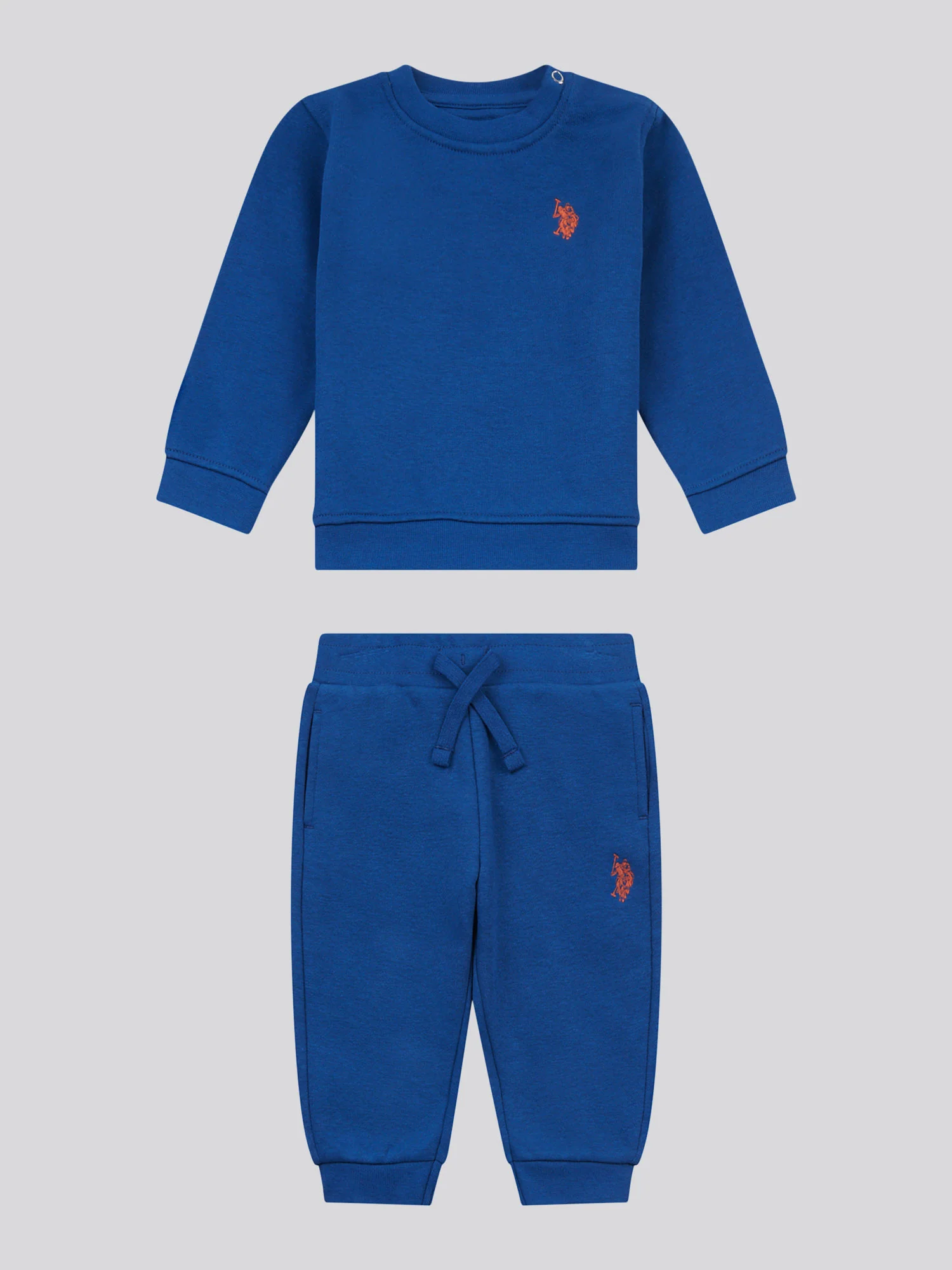 Boys Double Horsemen Crew & Jogger Set in Navy Peony - Image 6