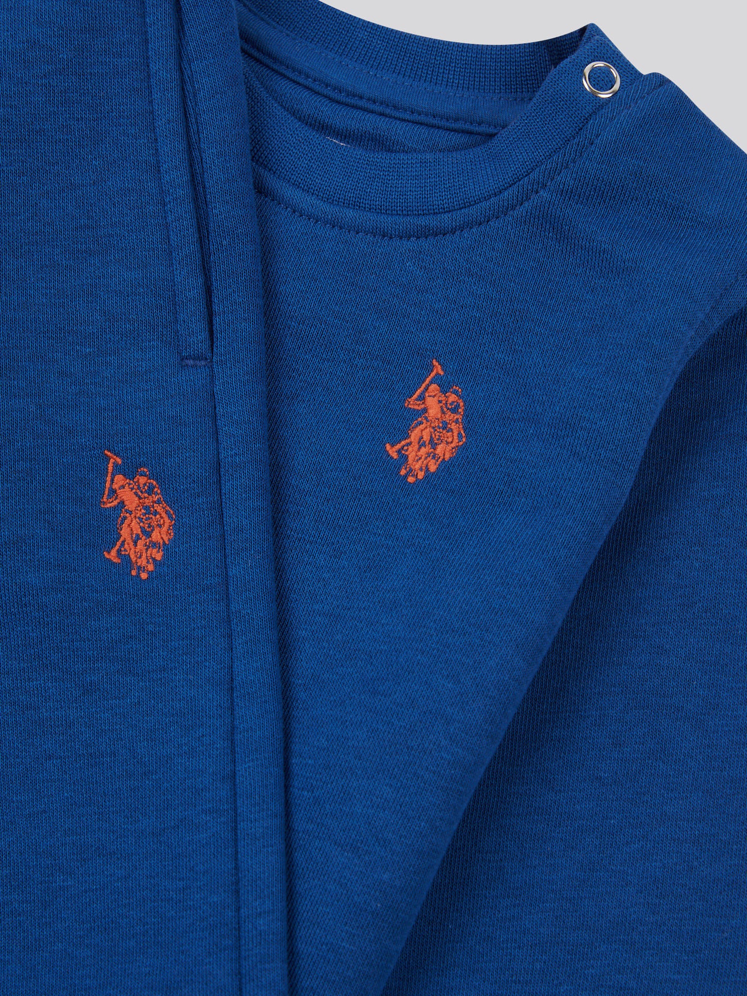Boys Double Horsemen Crew & Jogger Set in Navy Peony - Image 8