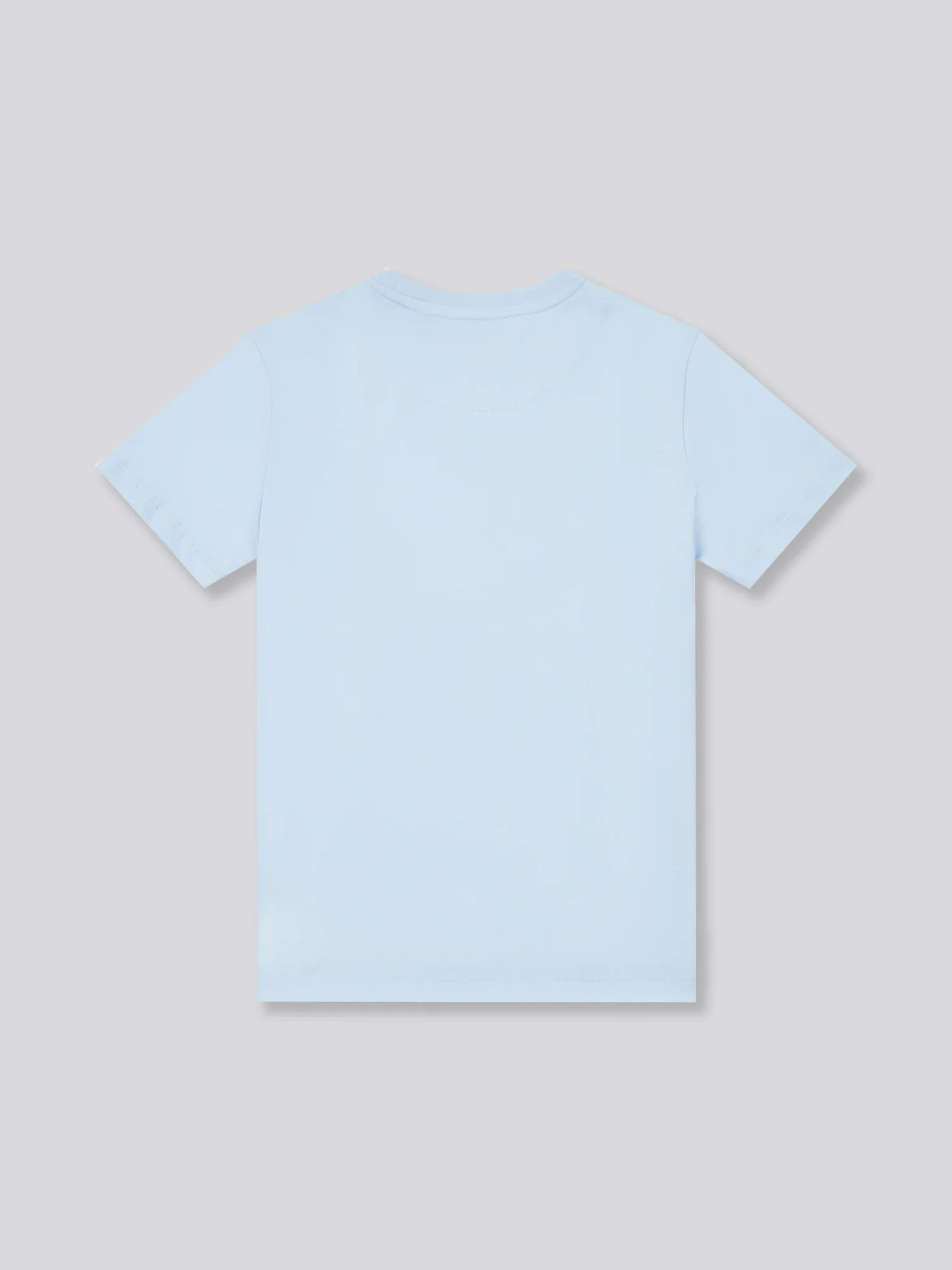 Boys Double Horsemen Graphic T-Shirt in Chambray Blue - Image 7