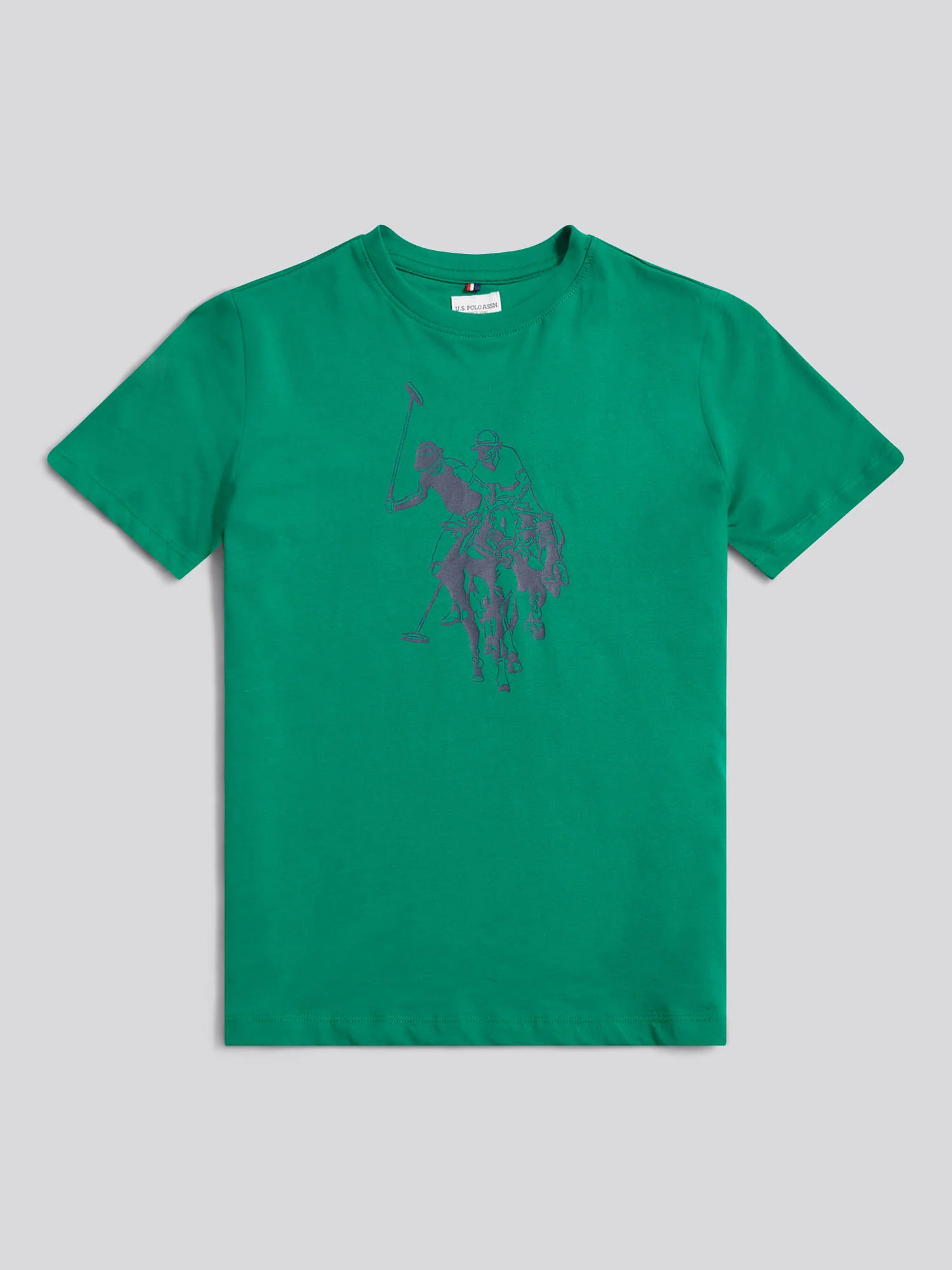 Boys Double Horsemen Graphic T-Shirt in Lush Meadow - Image 7