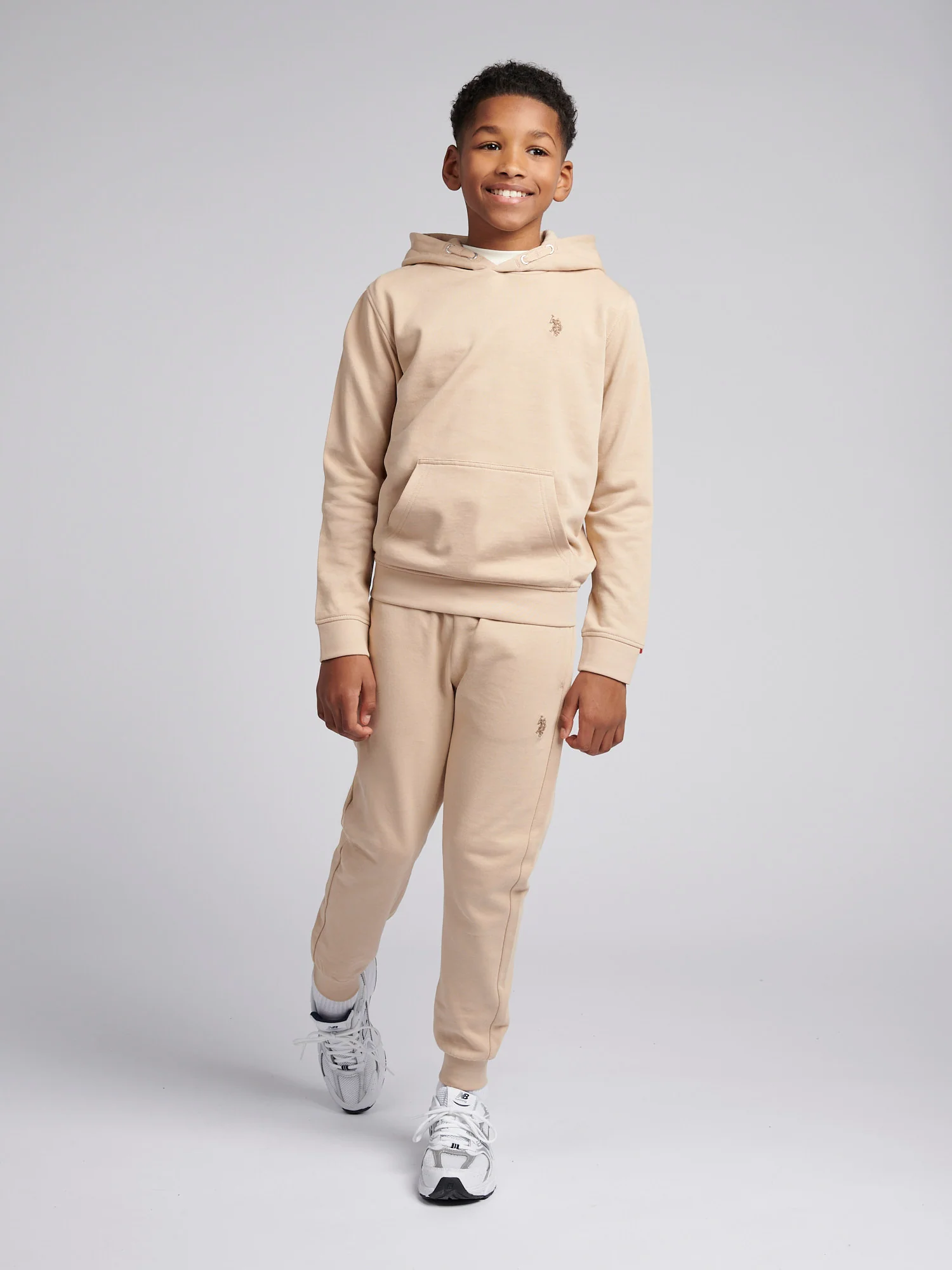 Boys Double Horsemen Hoodie Doeskin - Image 3