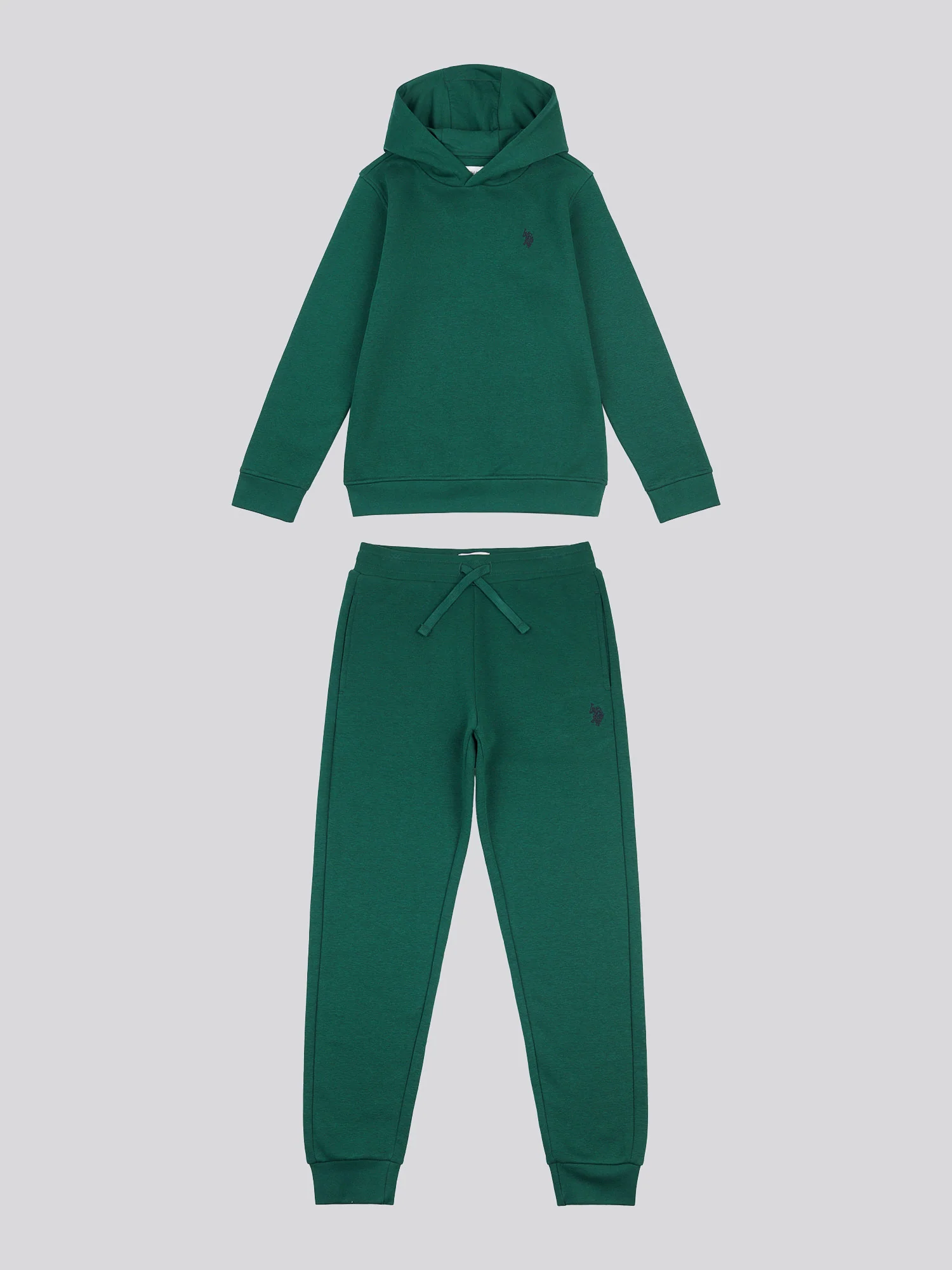 Boys Double Horsemen Hoodie & Jogger Set in Rain Forest - Image 7