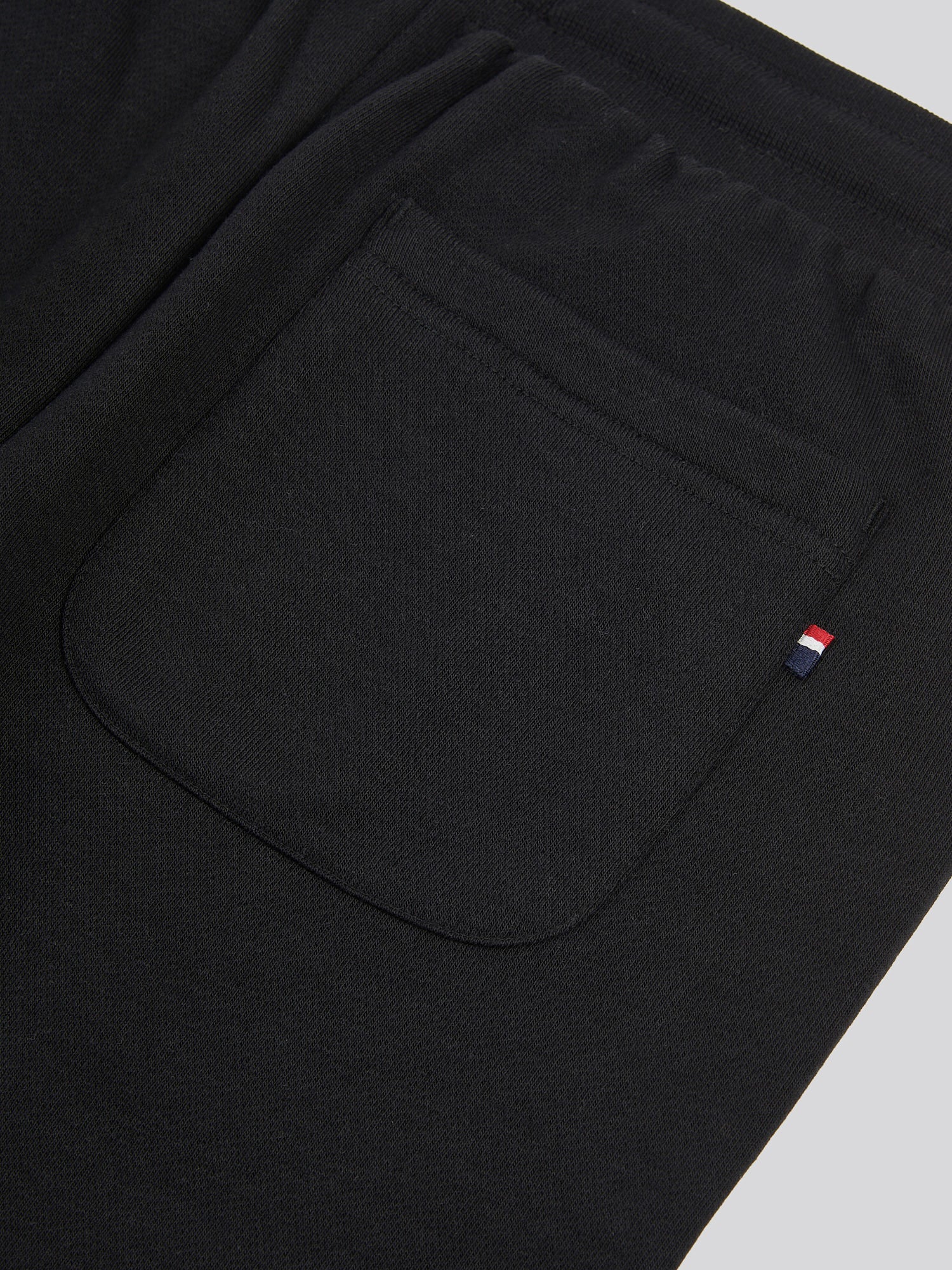 Boys Double Horsemen Jogger in Black Bright White DHM - Image 8