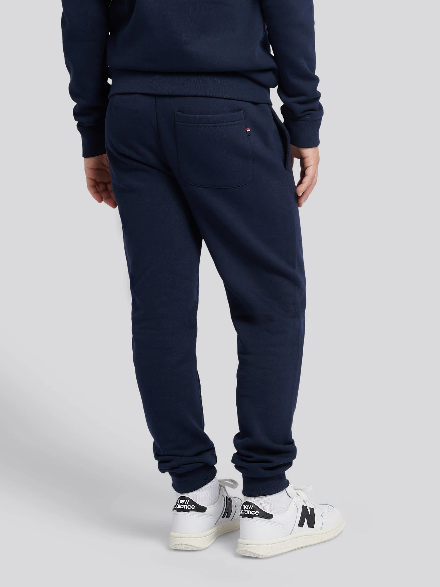 Boys Double Horsemen Jogger in Dark Sapphire Navy / Haute Red DHM - Image 4