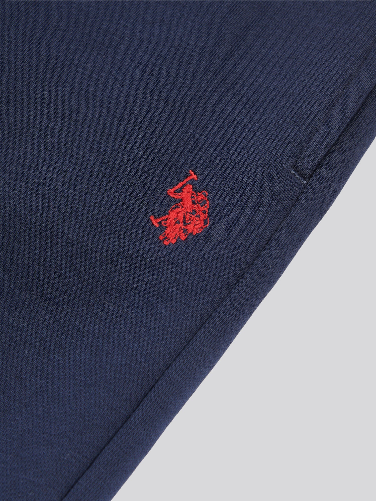 Boys Double Horsemen Jogger in Dark Sapphire Navy / Haute Red DHM - Image 7