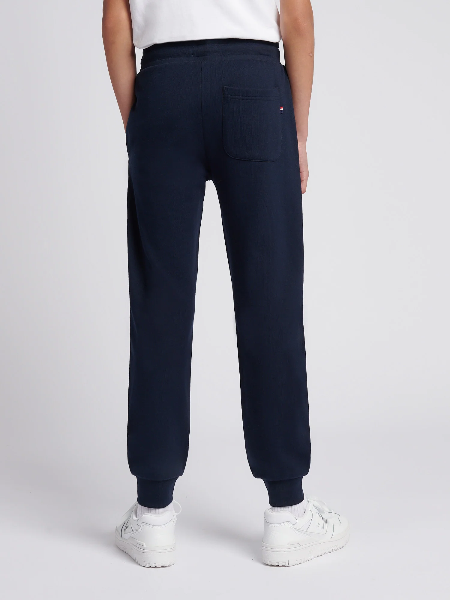 Boys Double Horsemen Jogger in Dark Sapphire Navy / Haute Red DHM - Image 3