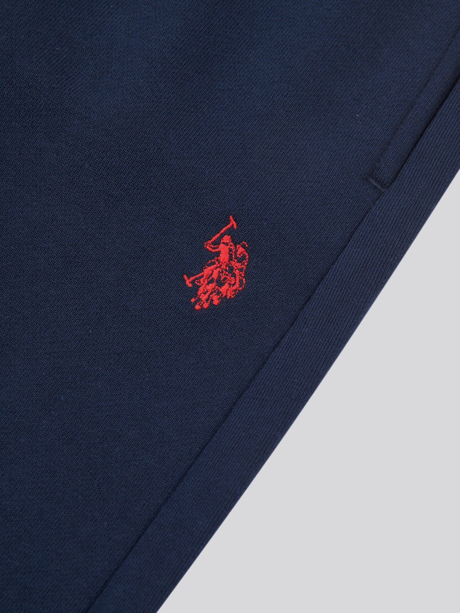 Boys Double Horsemen Jogger in Dark Sapphire Navy / Haute Red DHM - Image 7