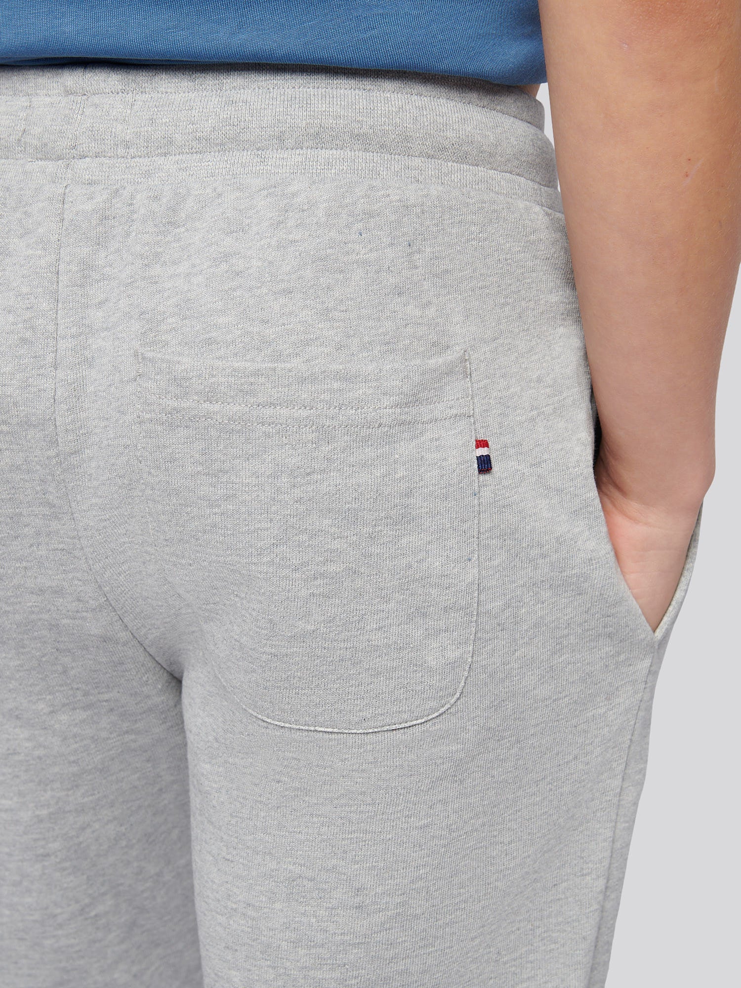 Boys Double Horsemen Jogger in Mid Grey Marl - Image 5