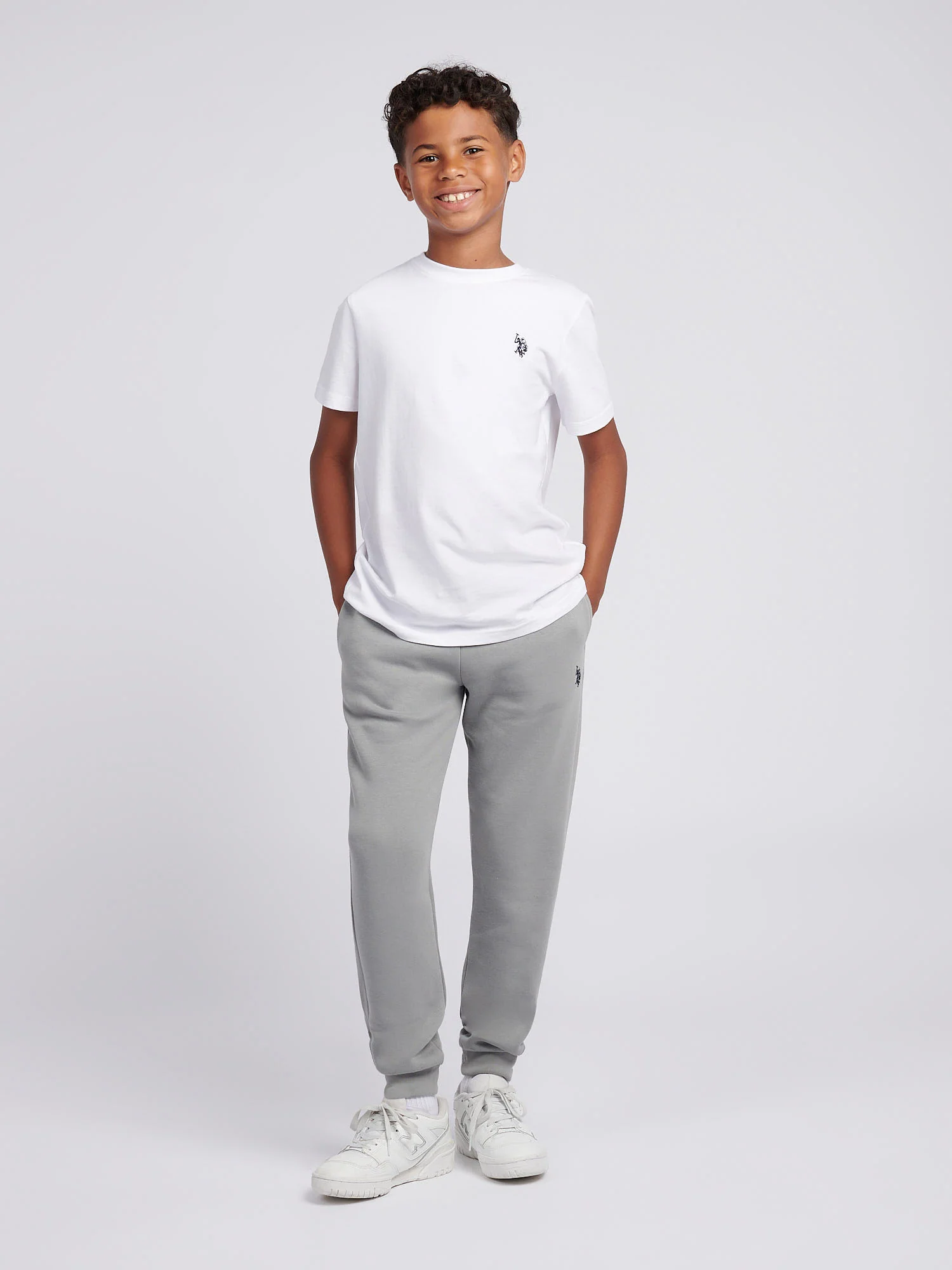 Boys Double Horsemen Jogger in Sharkskin - Image 3
