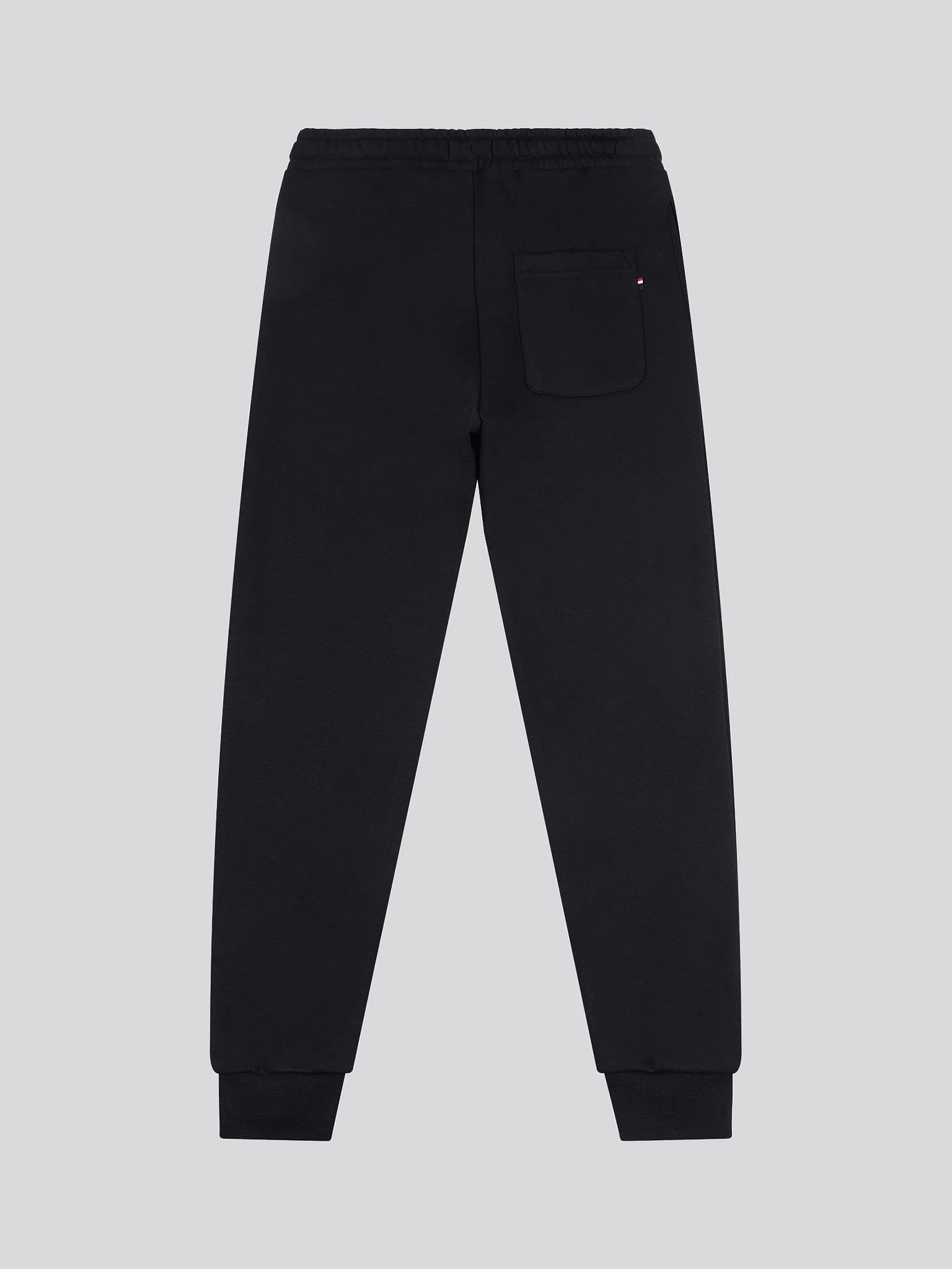 Boys Double Horsemen Joggers in Black Bright White DHM - Image 5