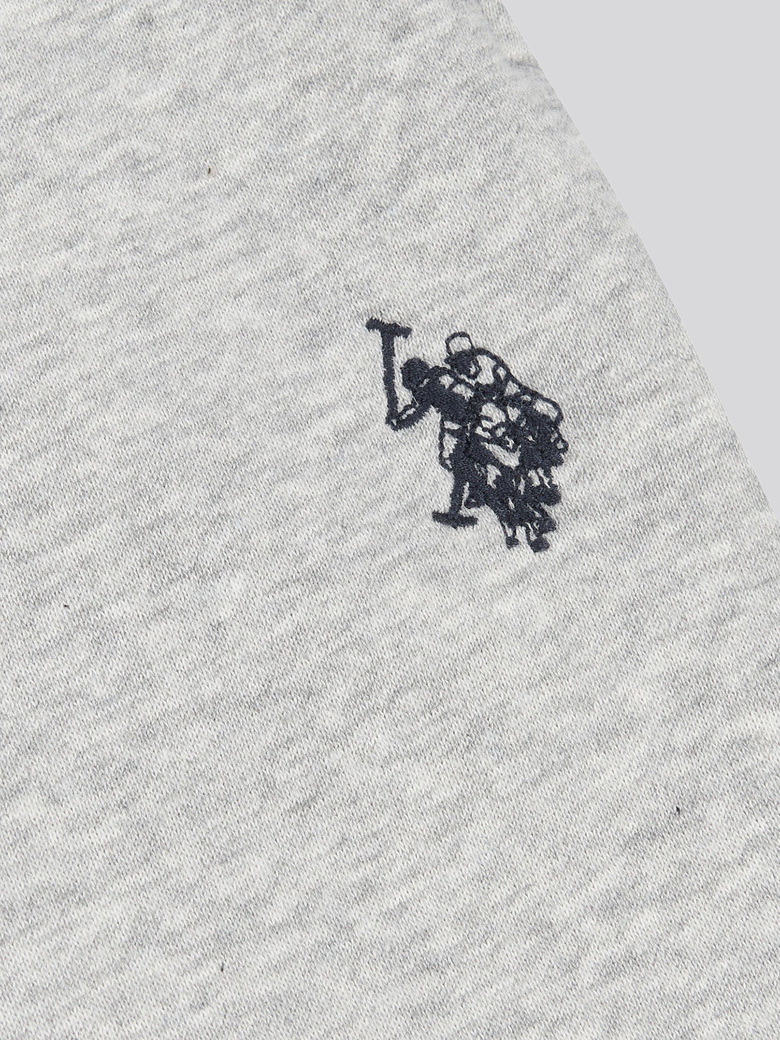 Boys Double Horsemen Joggers in Mid Grey Marl - Image 7
