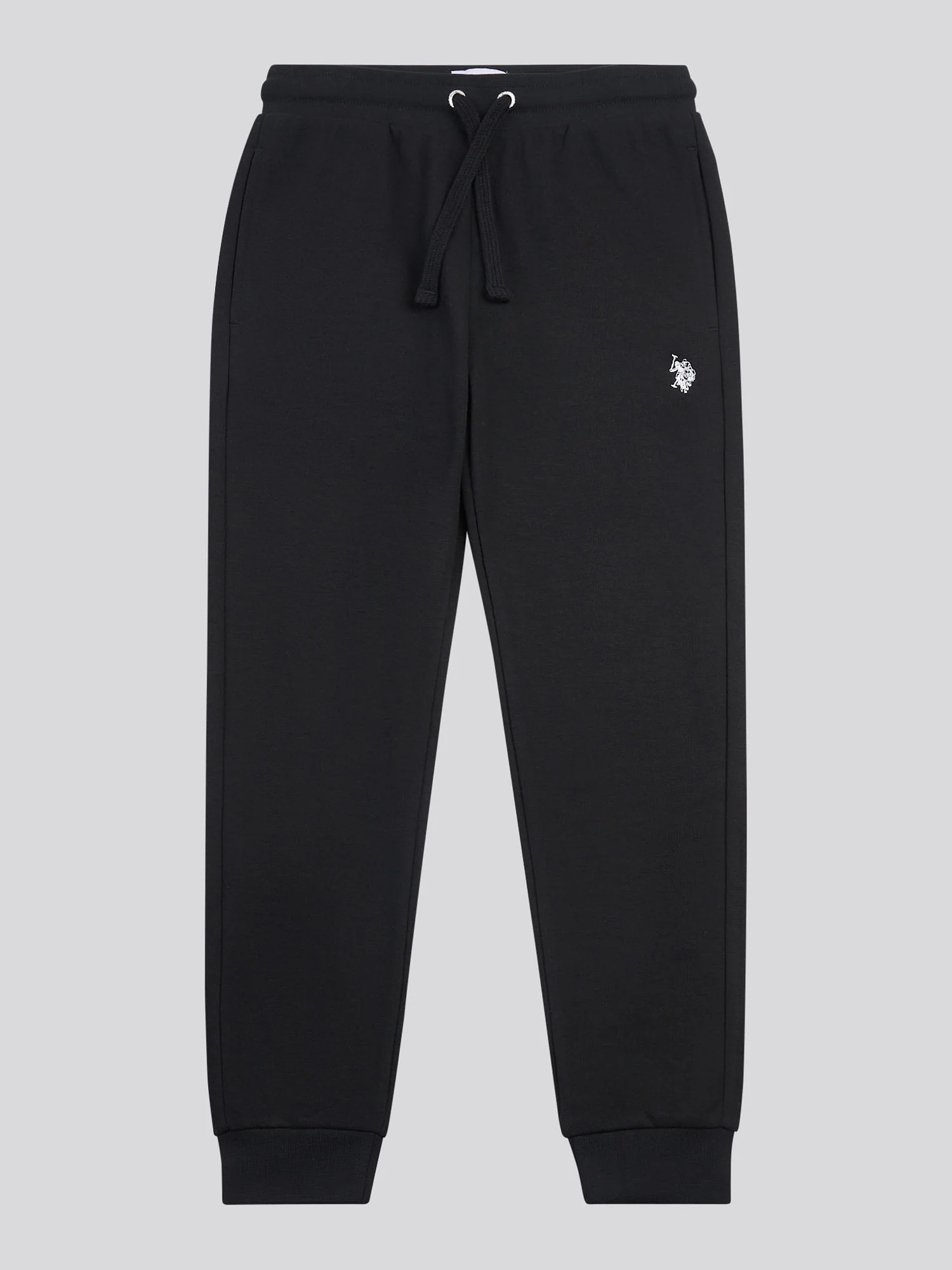 Boys Double Horsemen Loopback Jogger Black Bright White DHM - Image 6