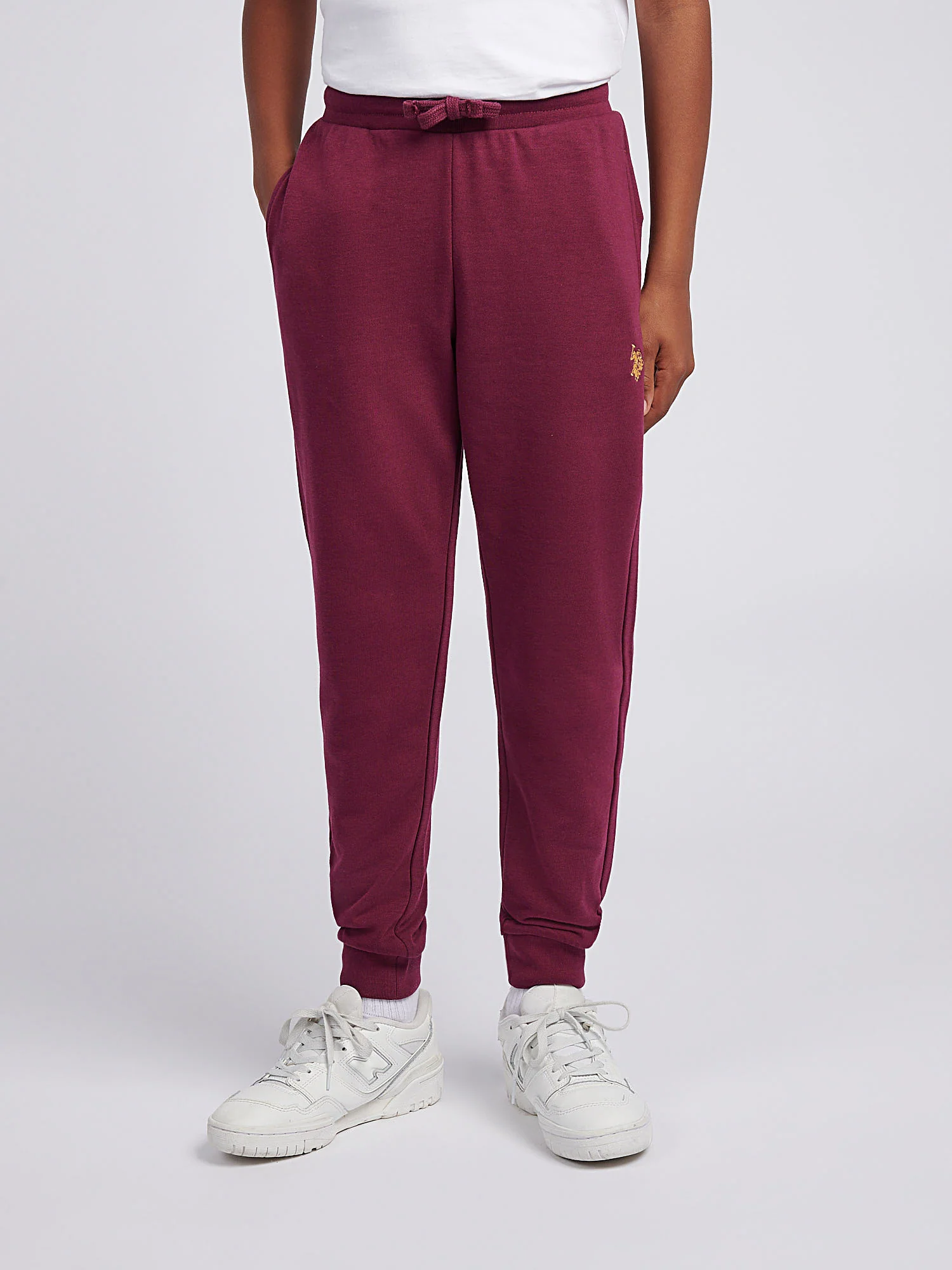 Boys Double Horsemen Loopback Jogger Grape Wine