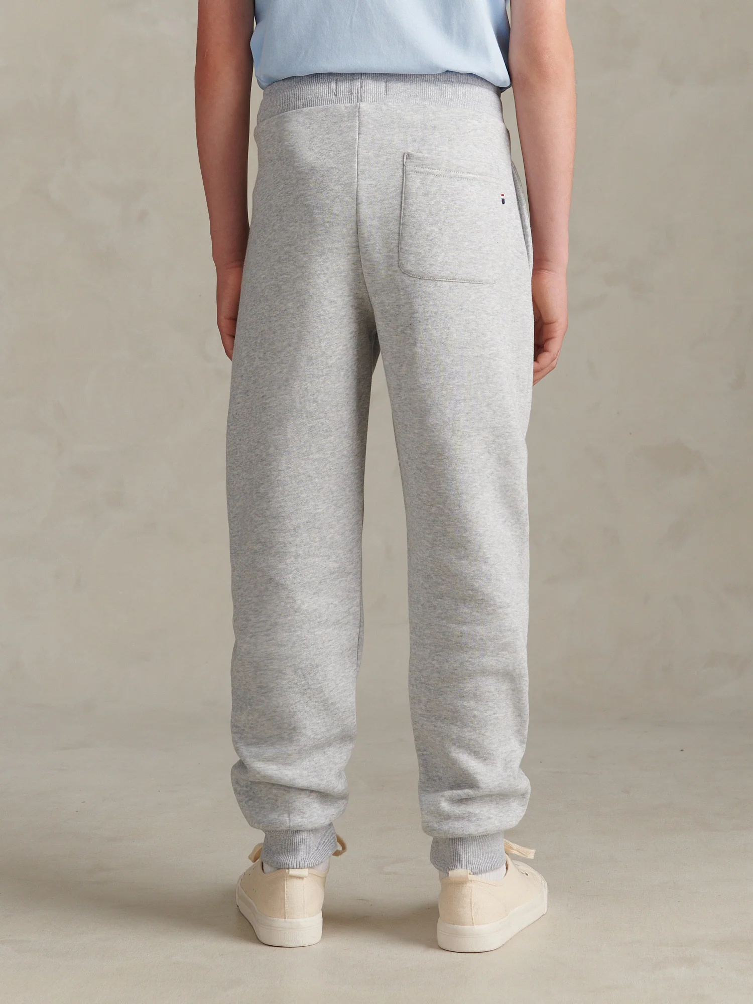 Boys Double Horsemen Loopback Jogger Mid Grey Marl - Image 4