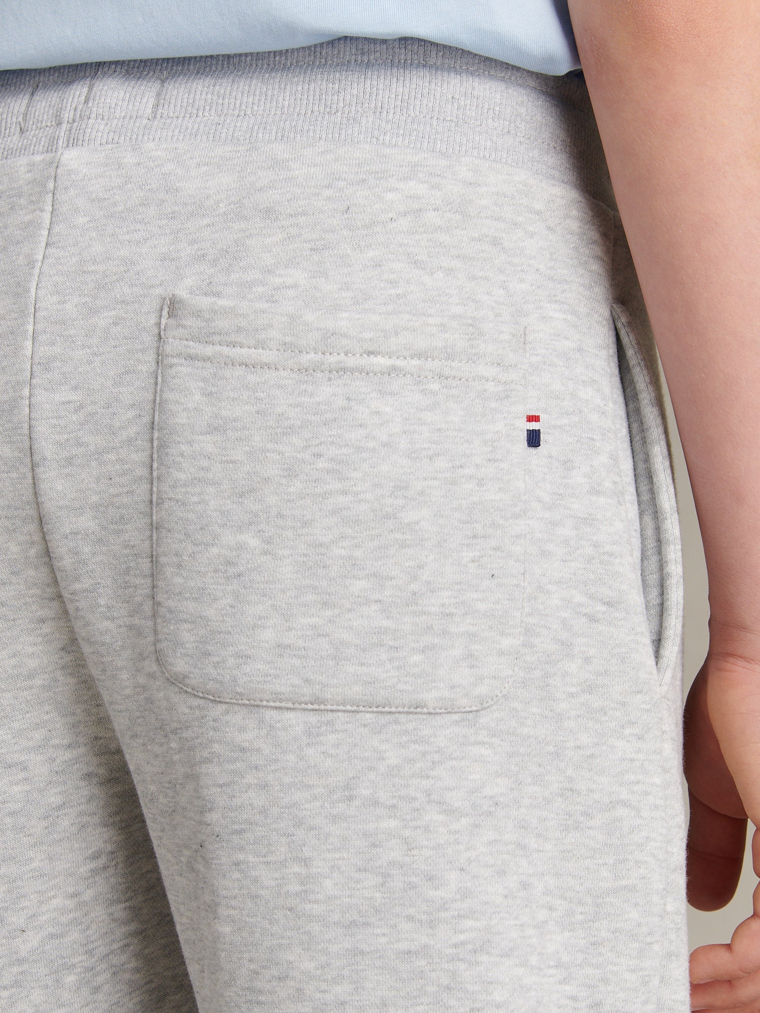 Boys Double Horsemen Loopback Jogger Mid Grey Marl - Image 5