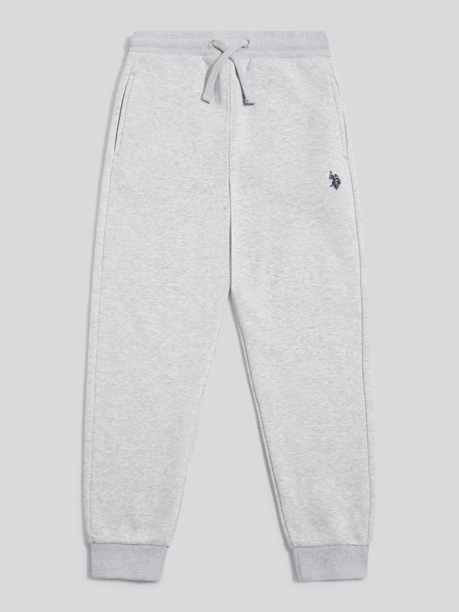 Boys Double Horsemen Loopback Jogger Mid Grey Marl - Image 6