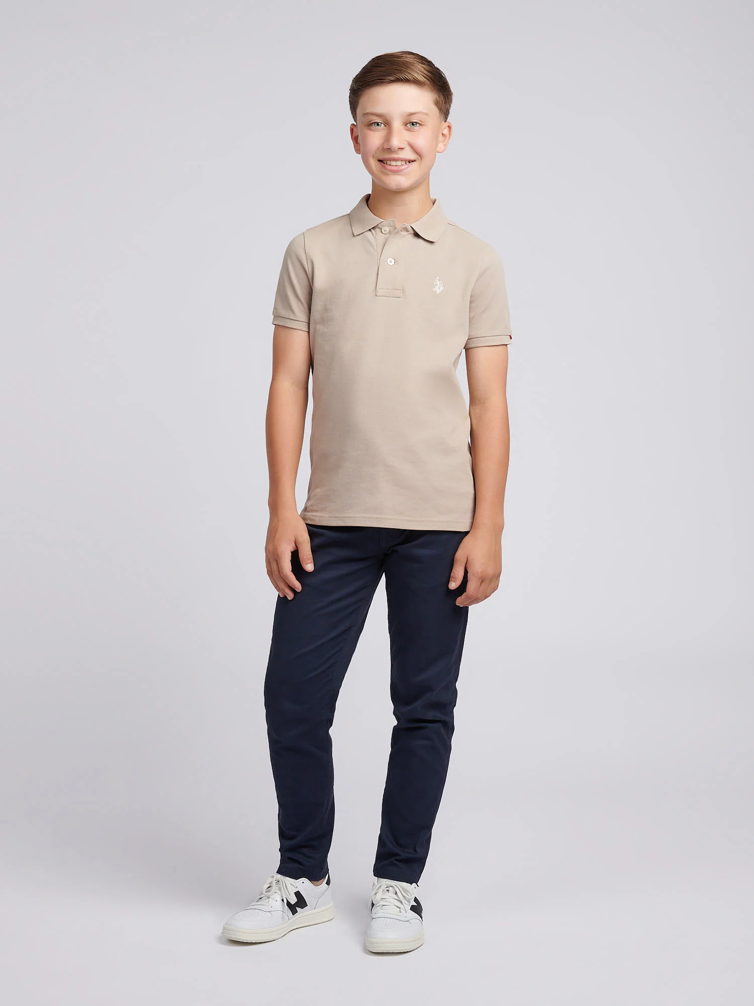 Boys Double Horsemen Polo Shirt Atmosphere - Image 3