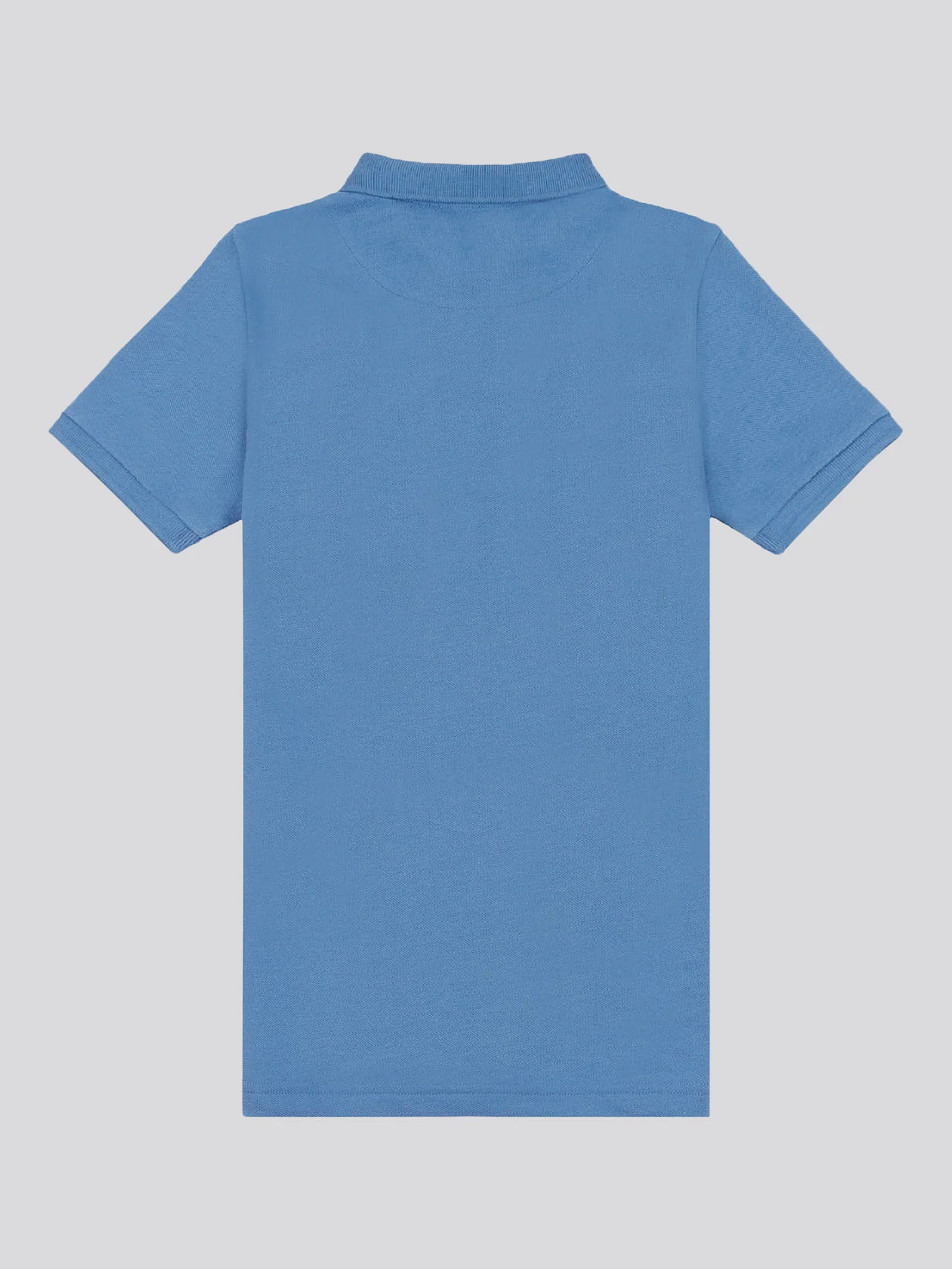 Boys Double Horsemen Polo Shirt in Blue Horizon - Image 6
