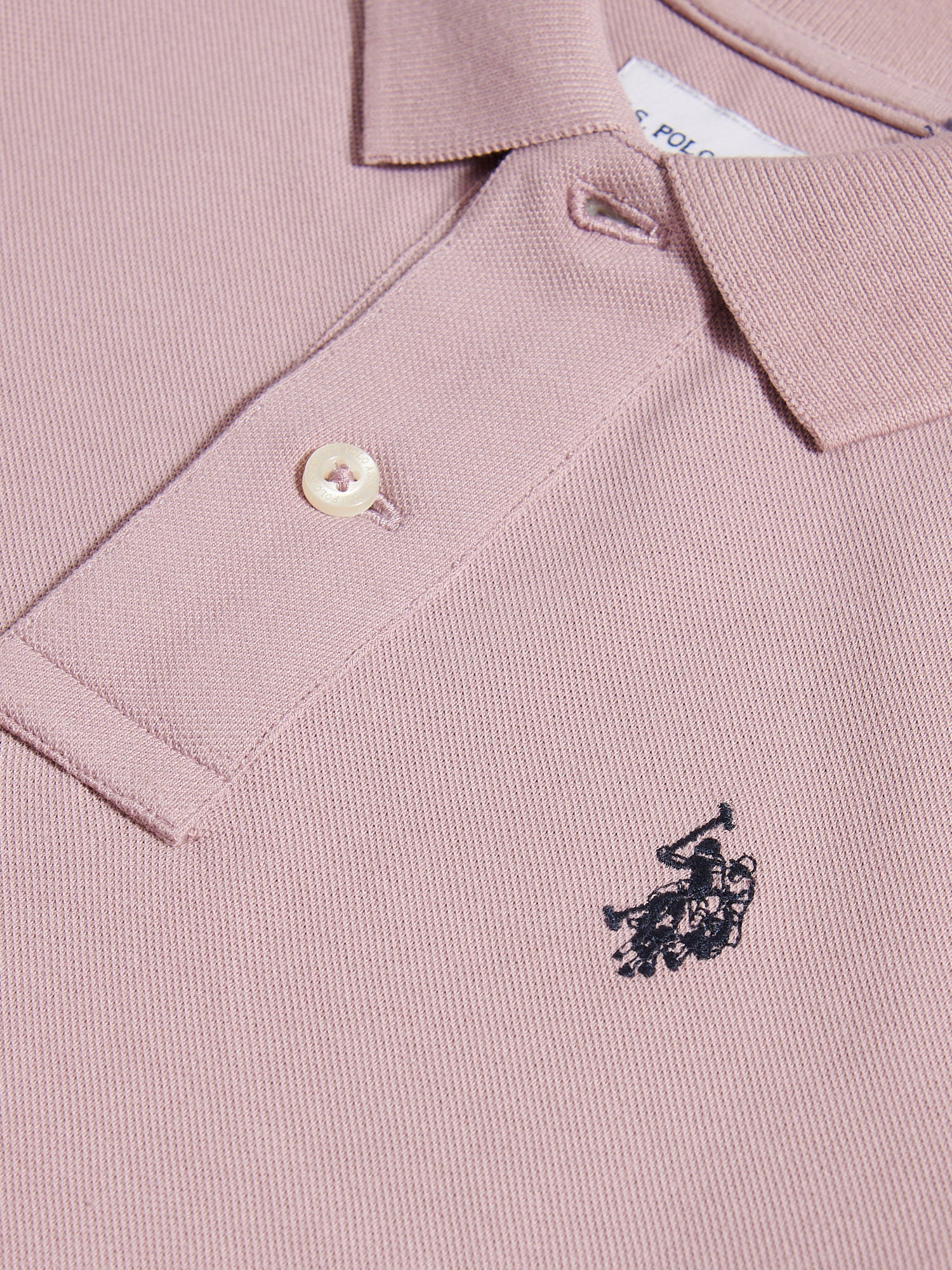 Boys Double Horsemen Polo Shirt Elderberry - Image 7