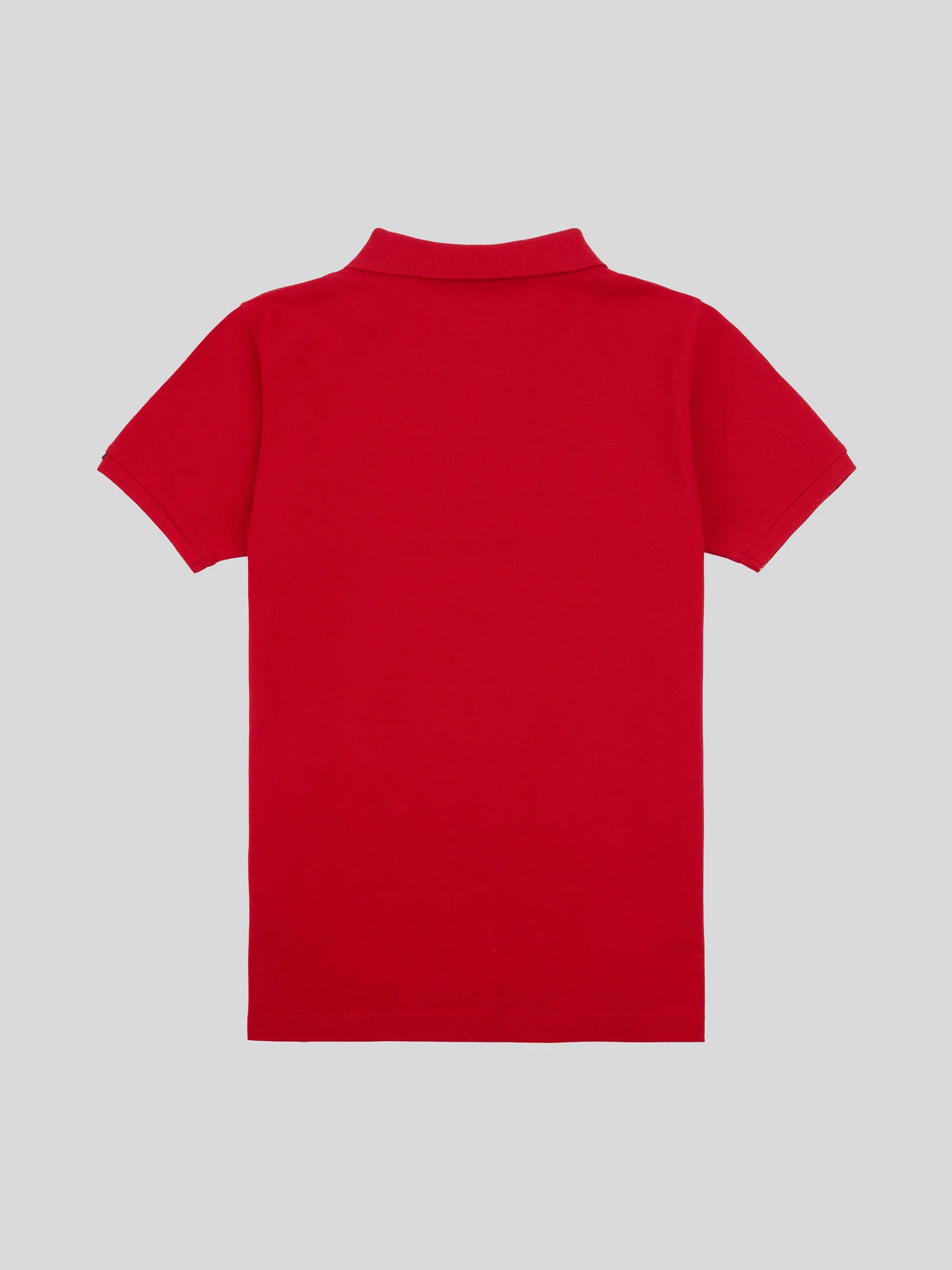 Boys Double Horsemen Polo Shirt in Haute Red - Image 6