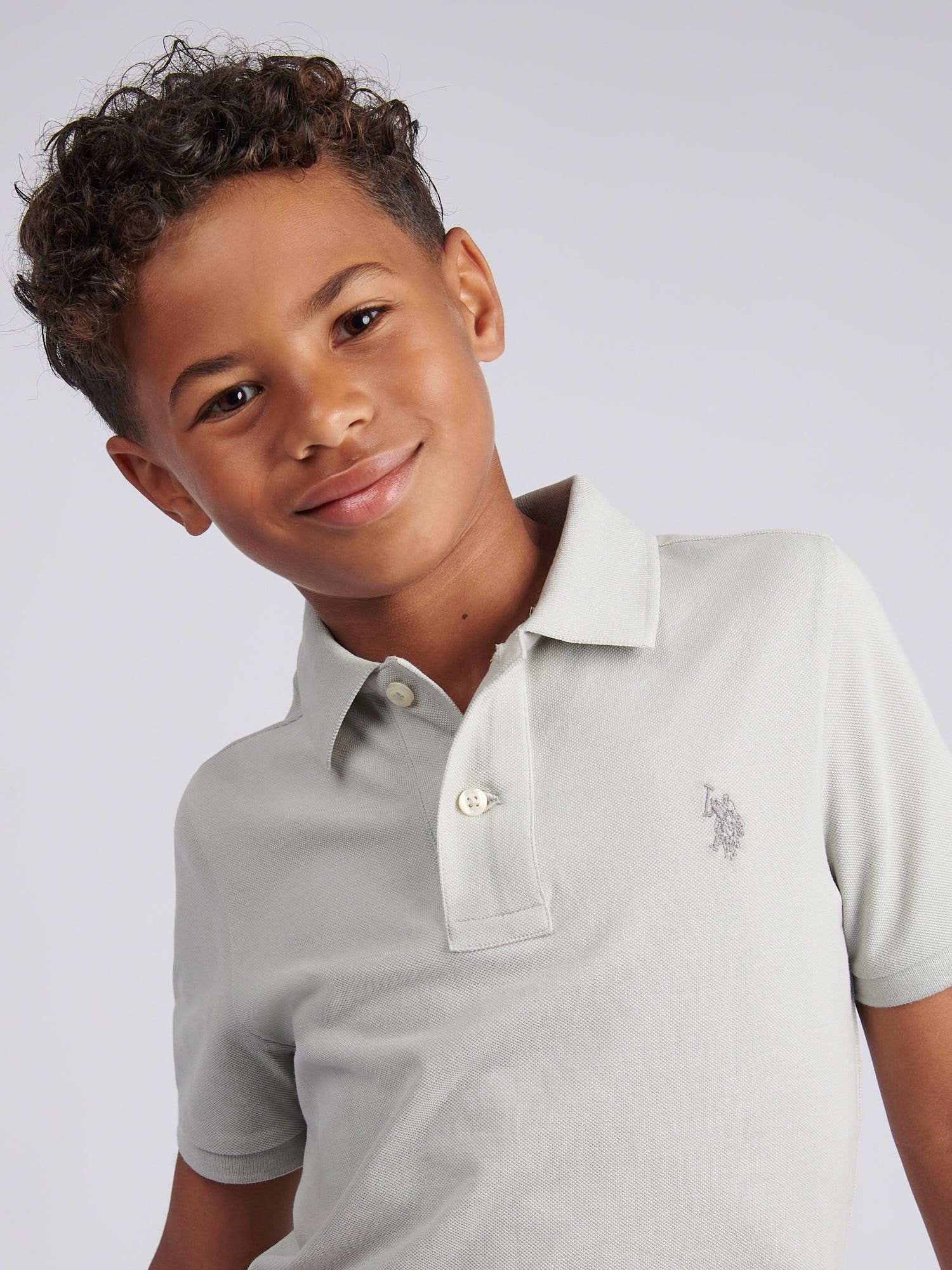 Boys Double Horsemen Polo Shirt High Rise - Image 2