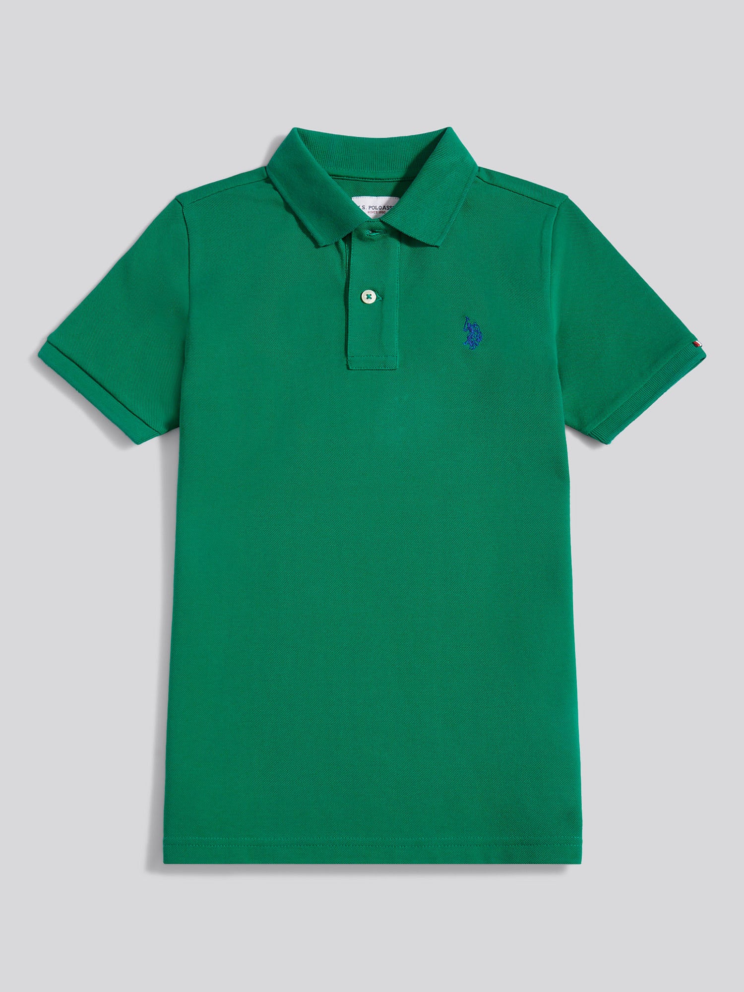 Boys Double Horsemen Polo Shirt Lush Meadow - Image 5