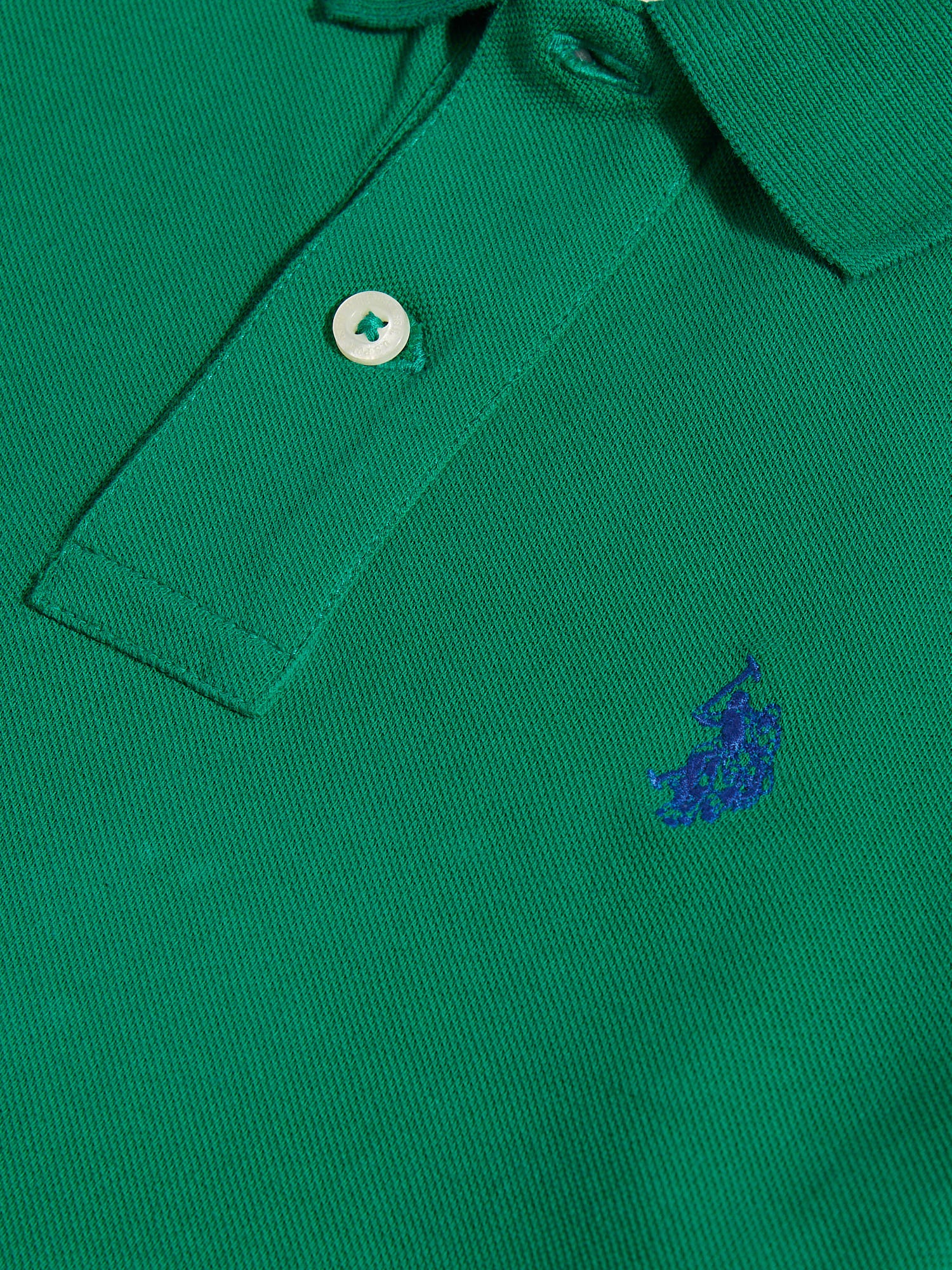 Boys Double Horsemen Polo Shirt Lush Meadow - Image 7