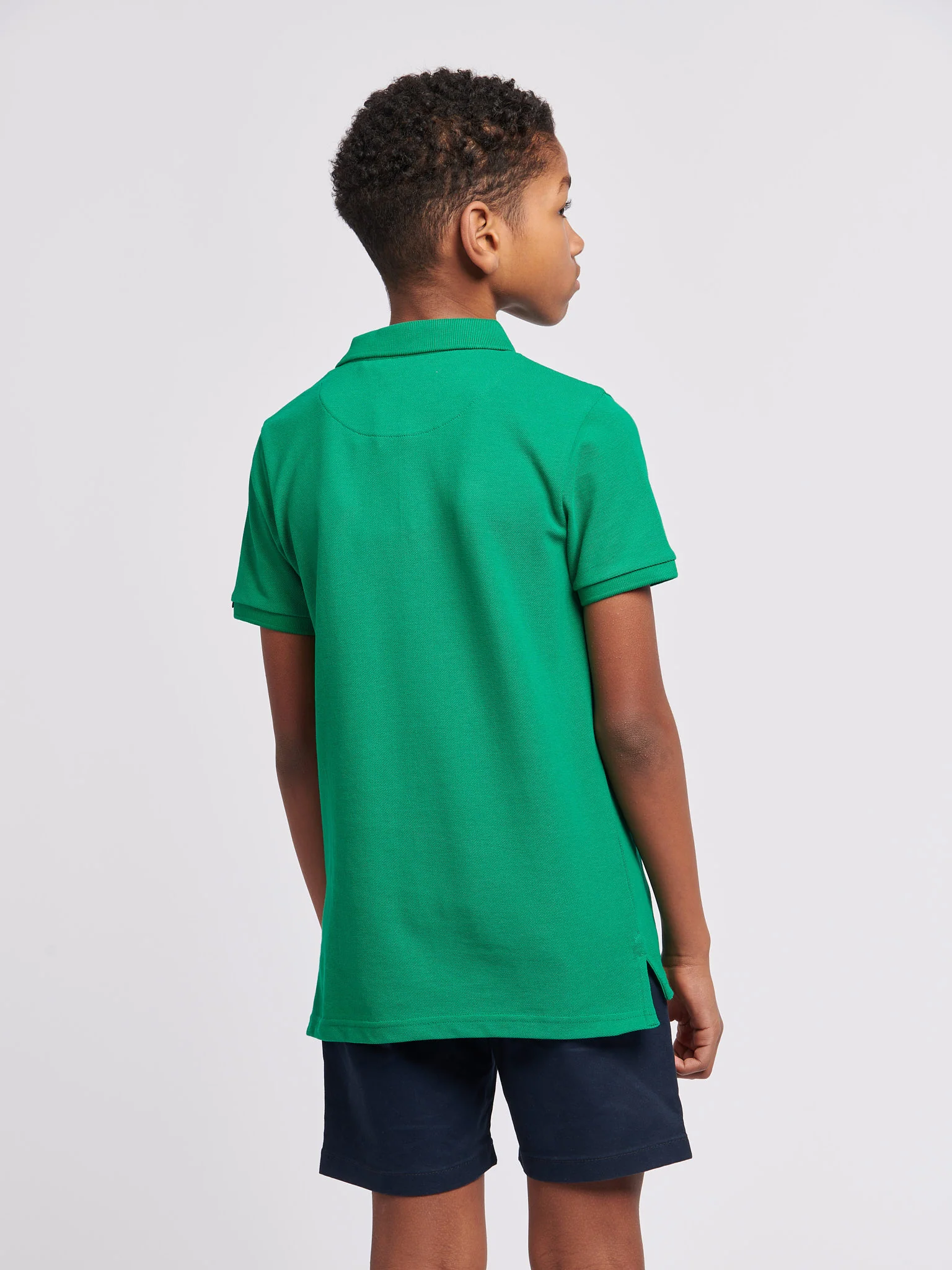 Boys Double Horsemen Polo Shirt in Lush Meadow - Image 4