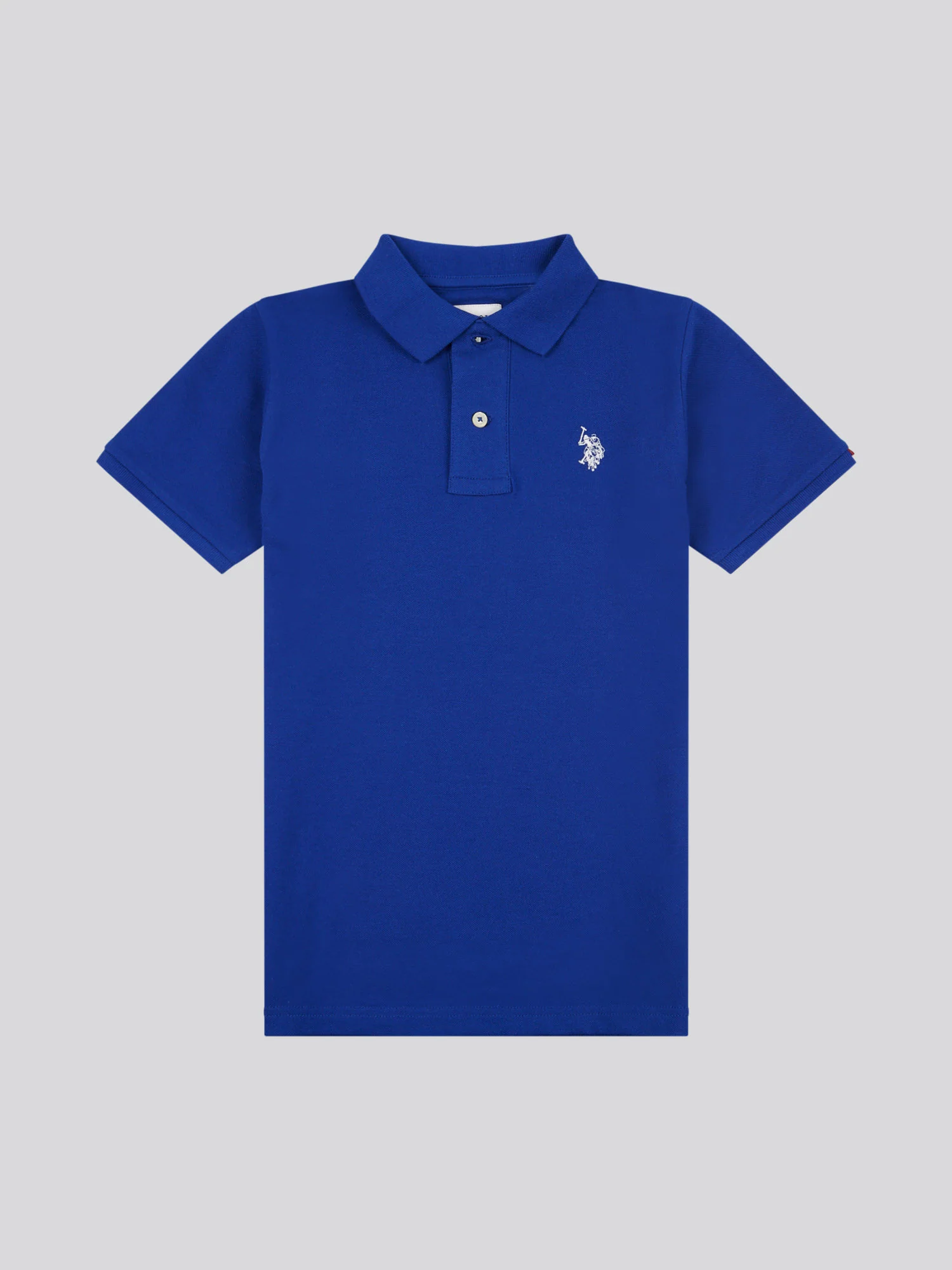 Boys Double Horsemen Polo Shirt in Sodalite Blue - Image 5