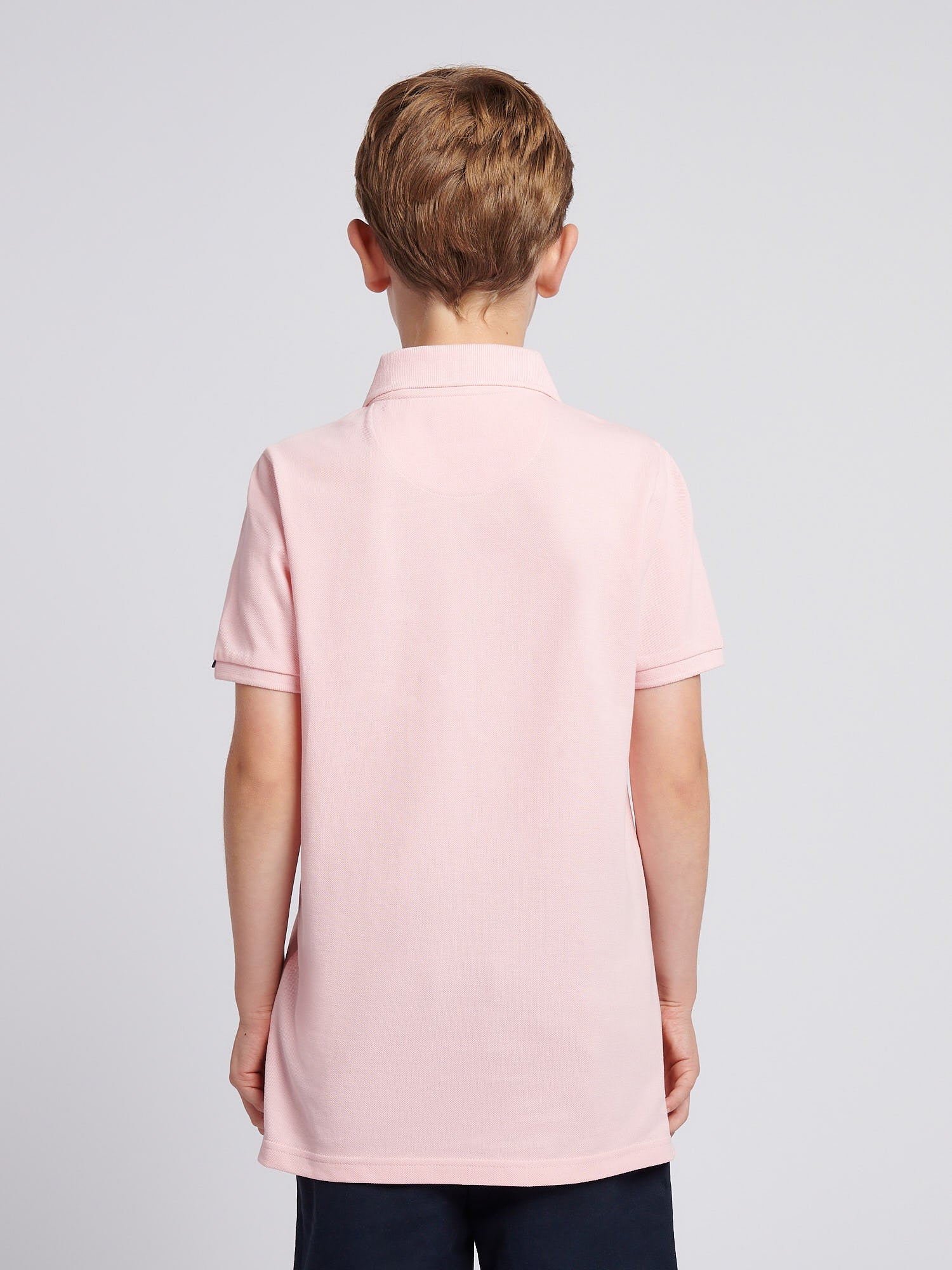Boys Double Horsemen Polo Shirt Tickled Pink - Image 4