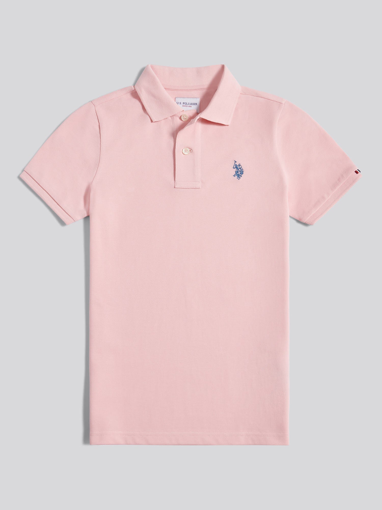 Boys Double Horsemen Polo Shirt Tickled Pink - Image 5