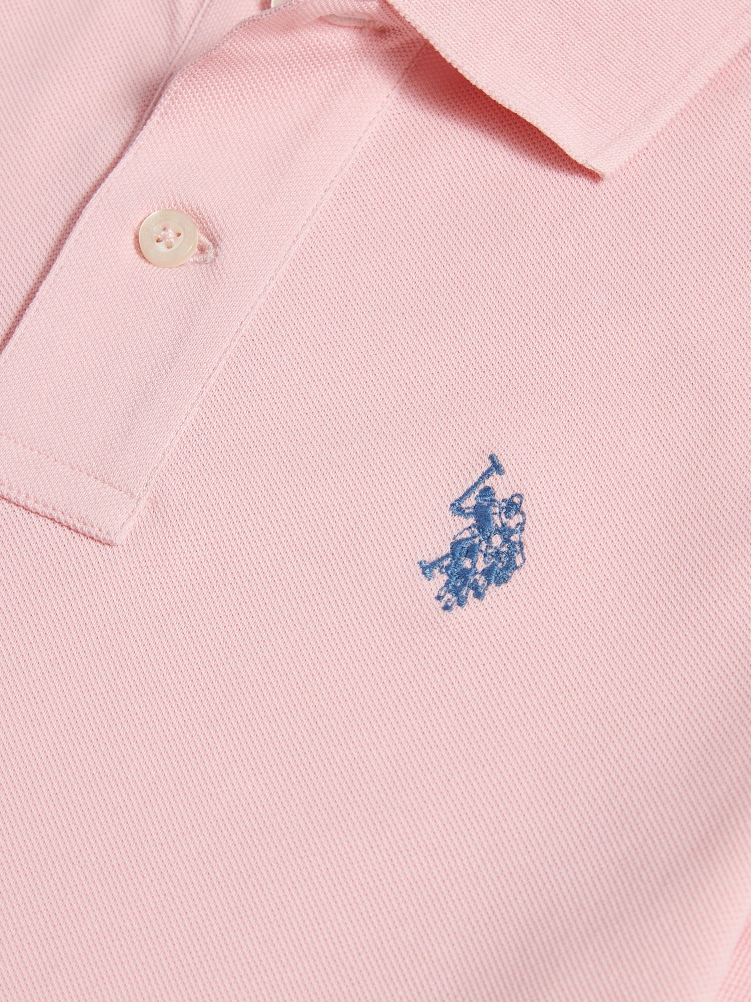 Boys Double Horsemen Polo Shirt Tickled Pink - Image 7