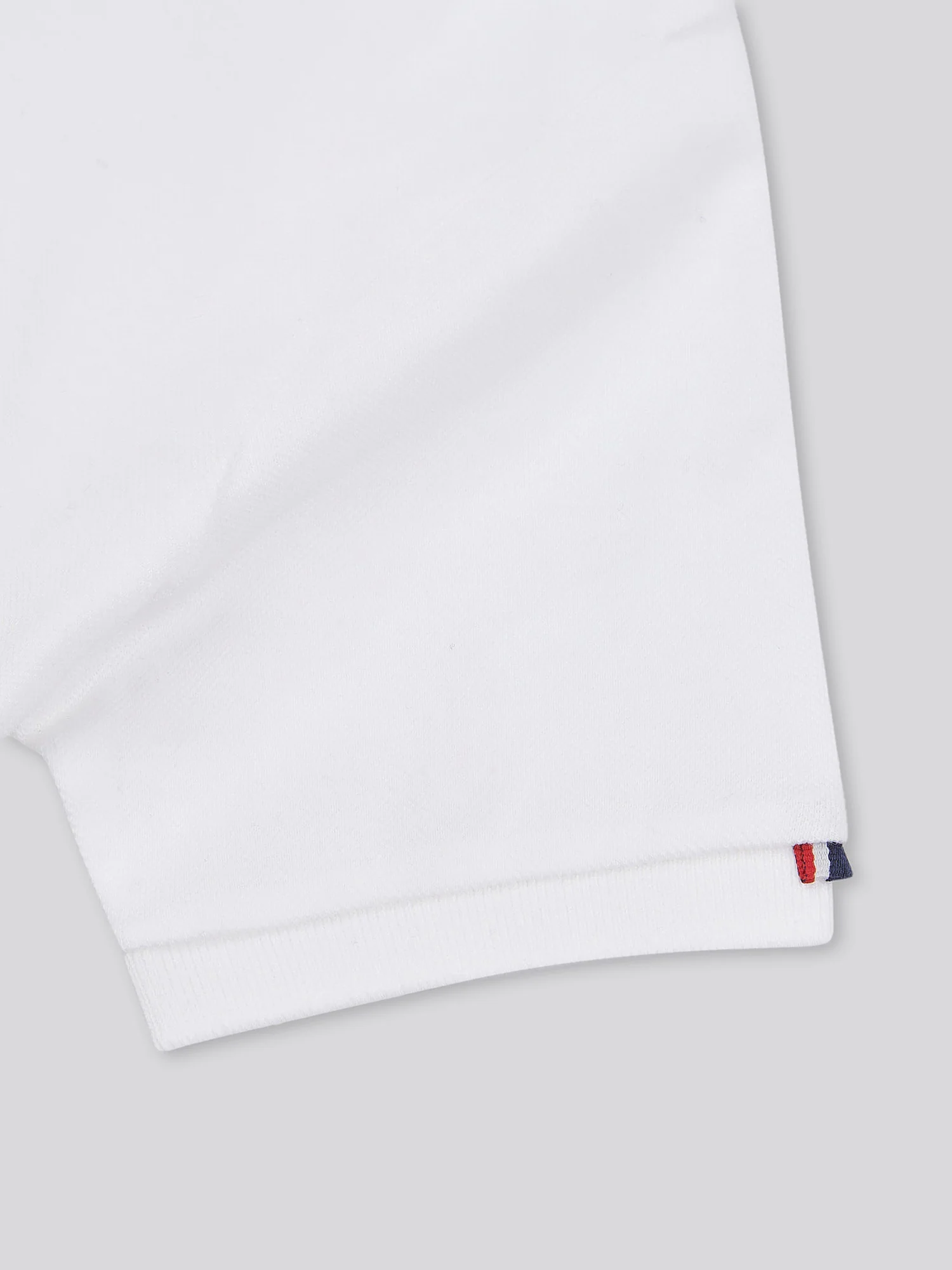 Boys Double Horsemen Polo Shirt in White / Dark Sapphire Navy DHM - Image 4