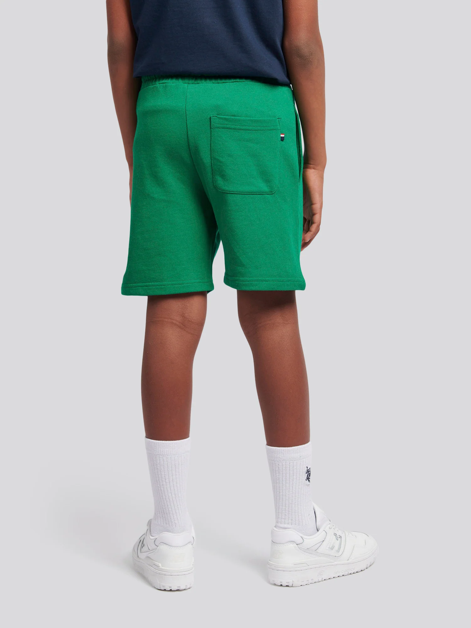 Boys Double Horsemen Sweat Short in Lush Meadow - Image 4