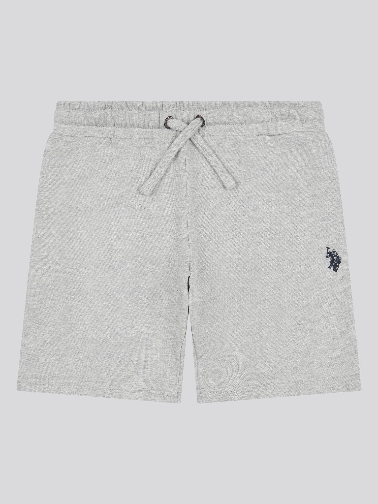 Boys Double Horsemen Sweat Short in Mid Grey Marl - Image 5