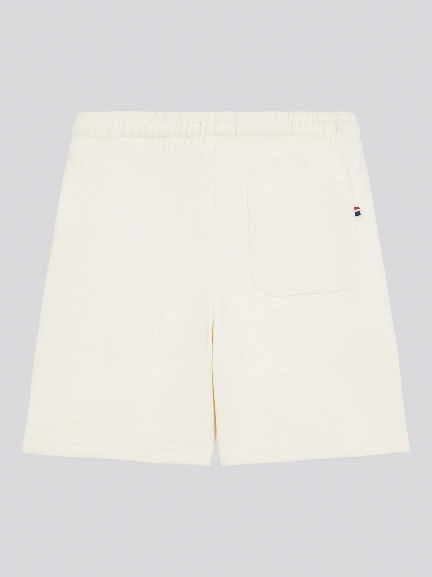Boys Double Horsemen Sweat Short in Whisper White - Image 7