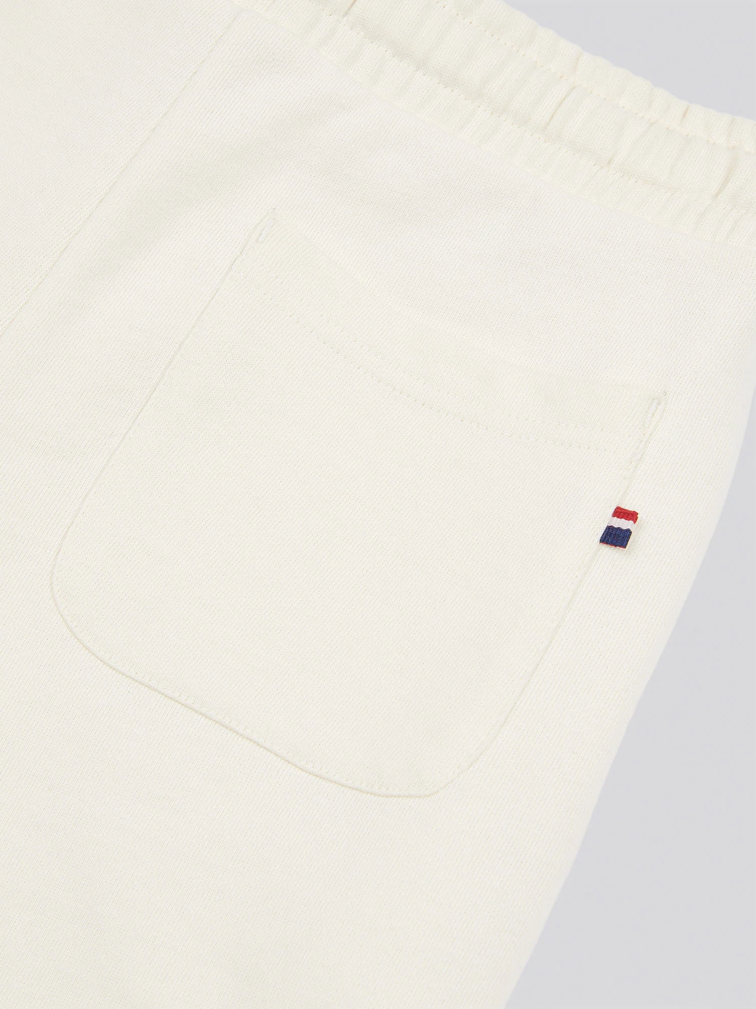 Boys Double Horsemen Sweat Short in Whisper White - Image 8