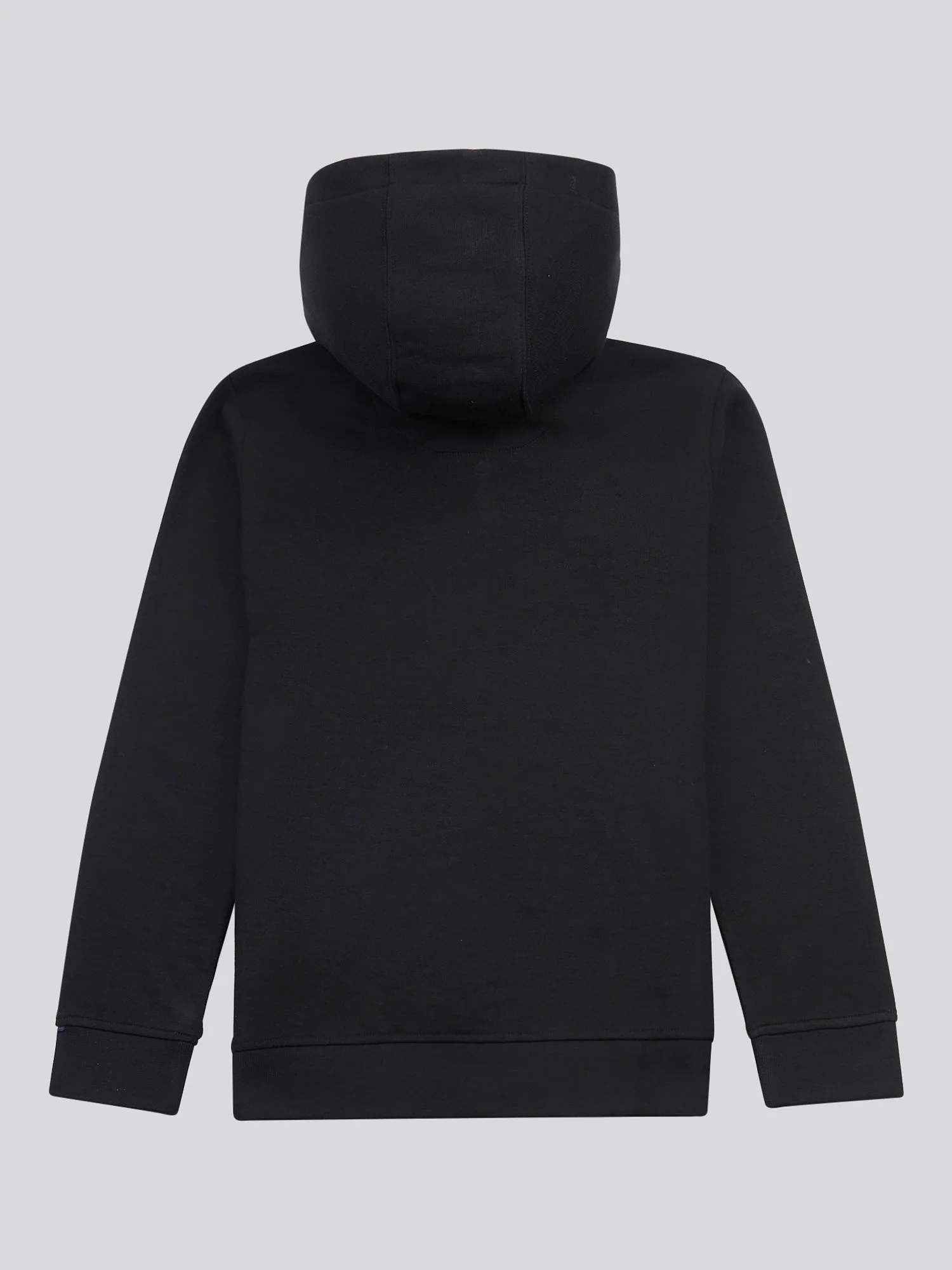 Boys Double Horsemen Zip Hoodie Black Bright White DHM - Image 7