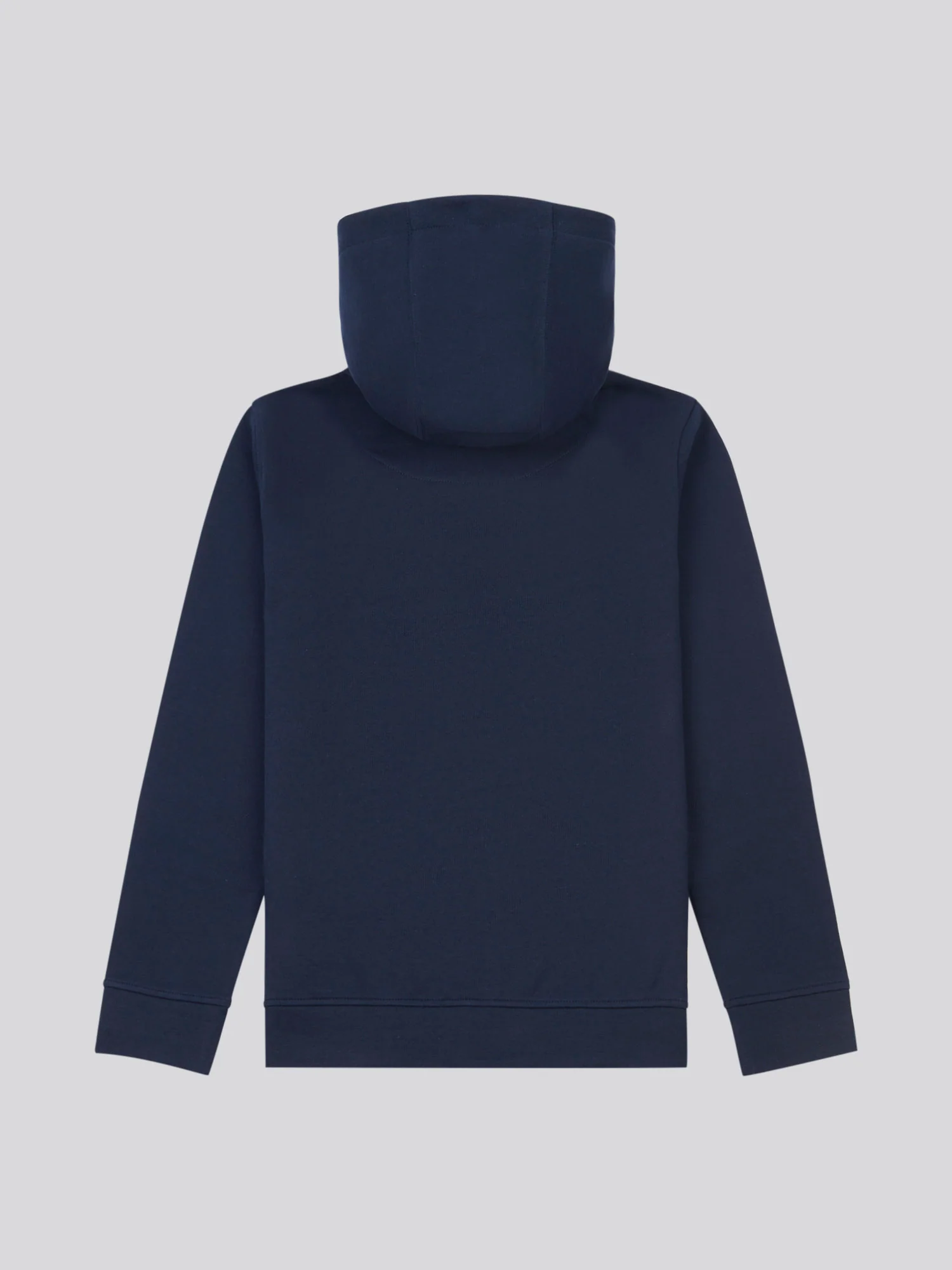 Boys Double Horsemen Zip Hoodie in Dark Sapphire Navy / Haute Red DHM - Image 7