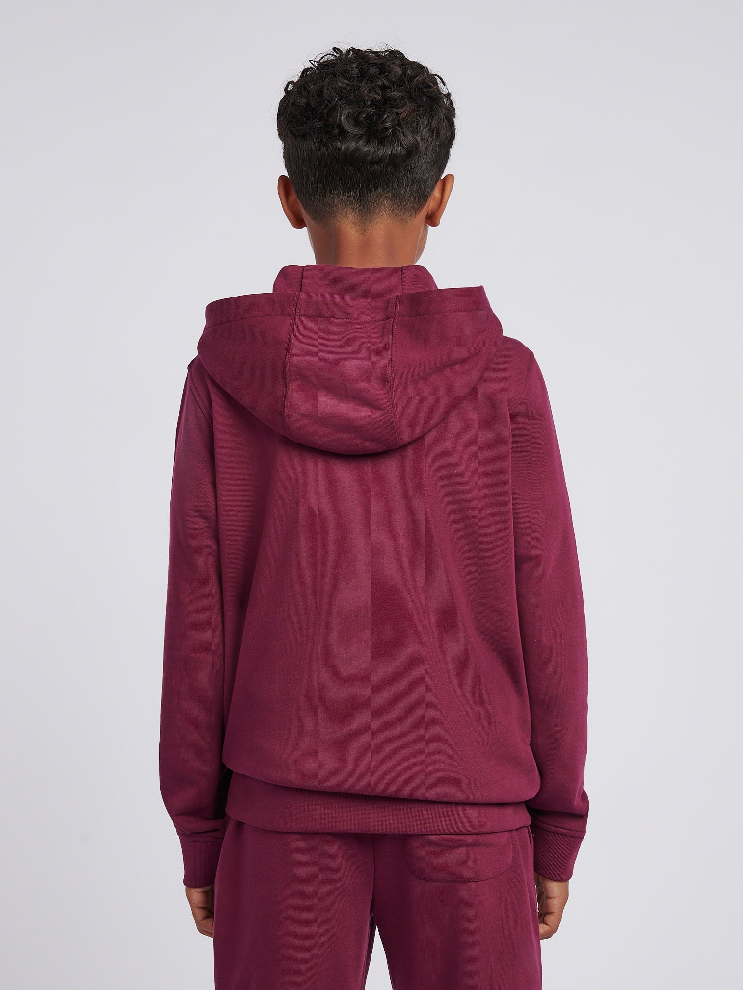 Boys Double Horsemen Zip Hoodie Grape Wine - Image 4