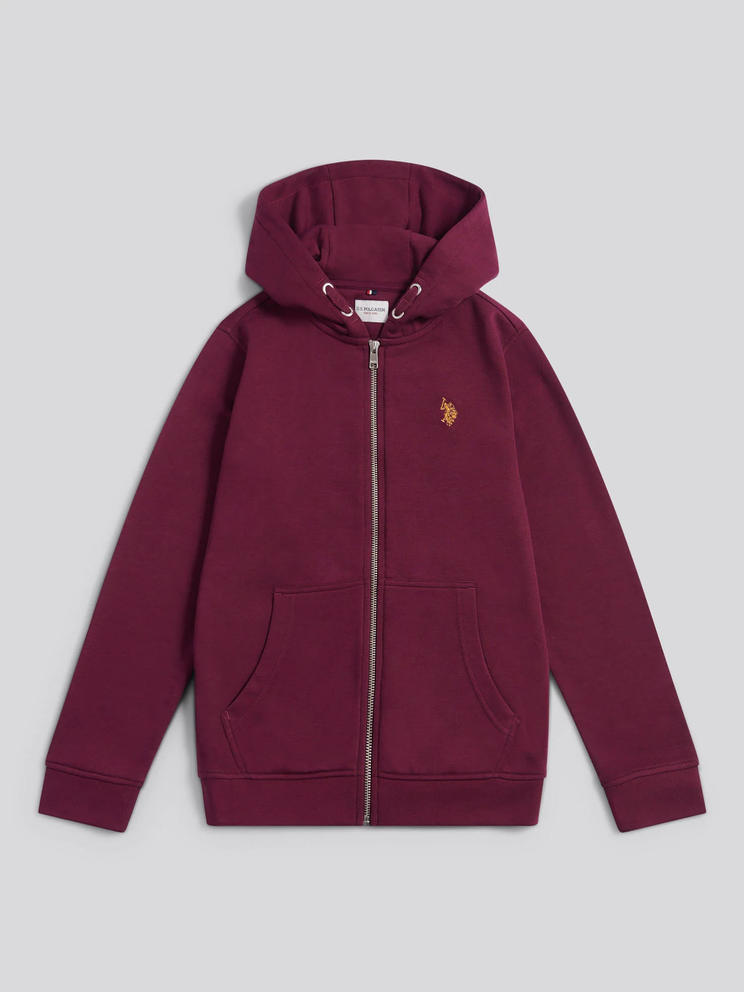 Boys Double Horsemen Zip Hoodie Grape Wine - Image 6