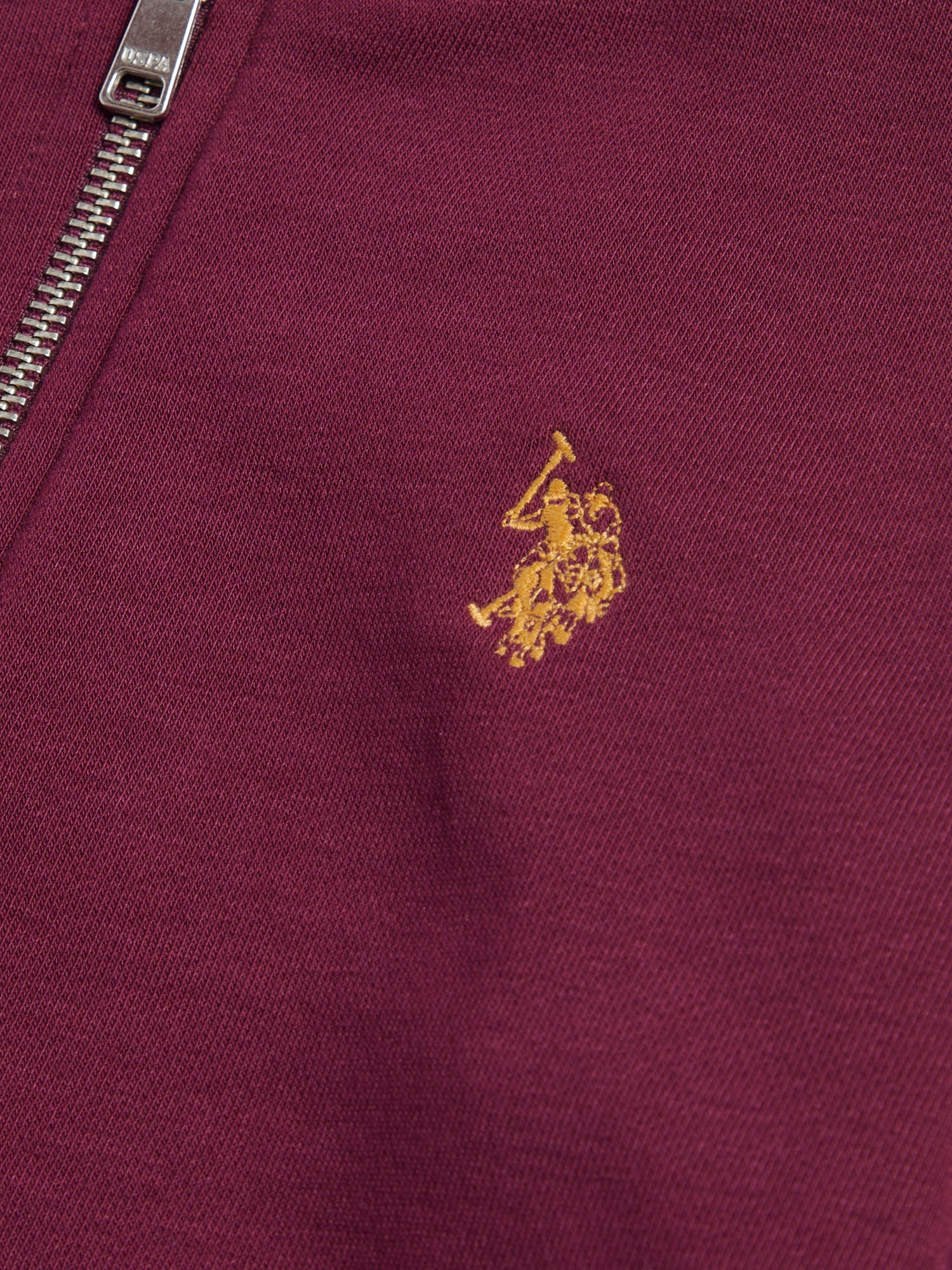 Boys Double Horsemen Zip Hoodie Grape Wine - Image 8