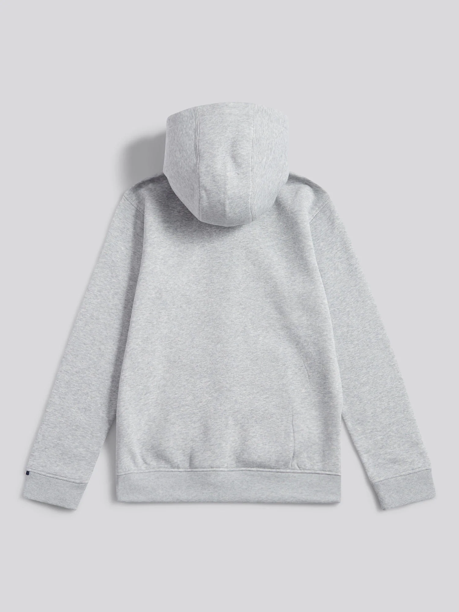 Boys Double Horsemen Zip Hoodie in Mid Grey Marl - Image 7
