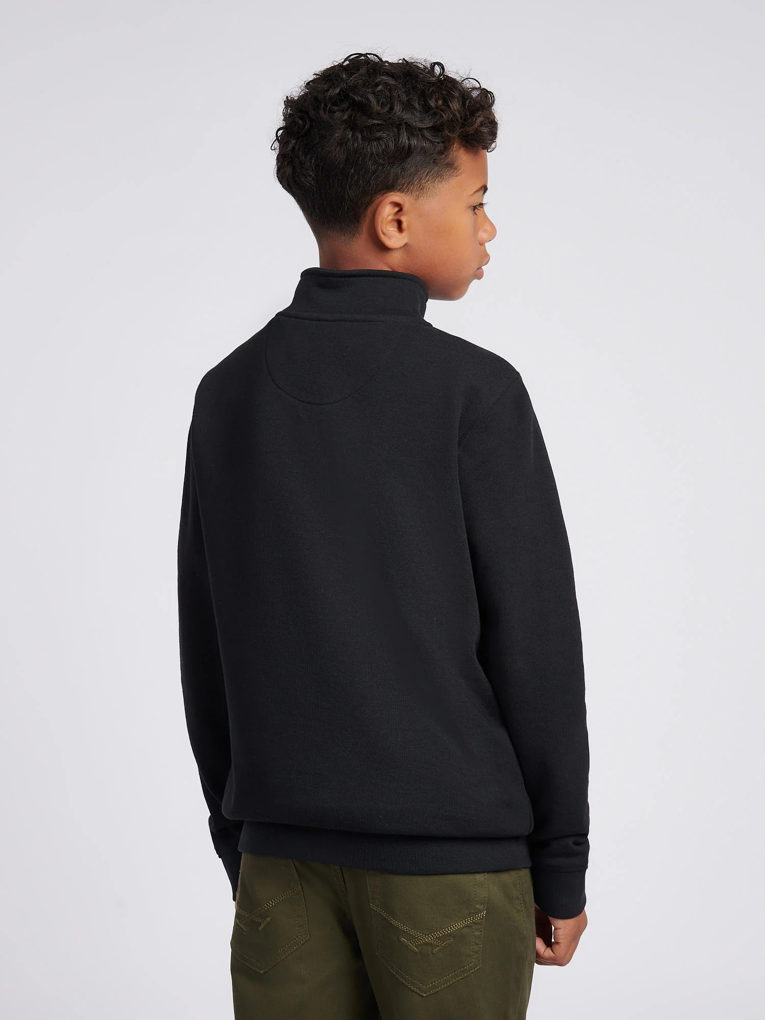 Boys Double Horsemen _ Zip Black Bright White DHM - Image 4